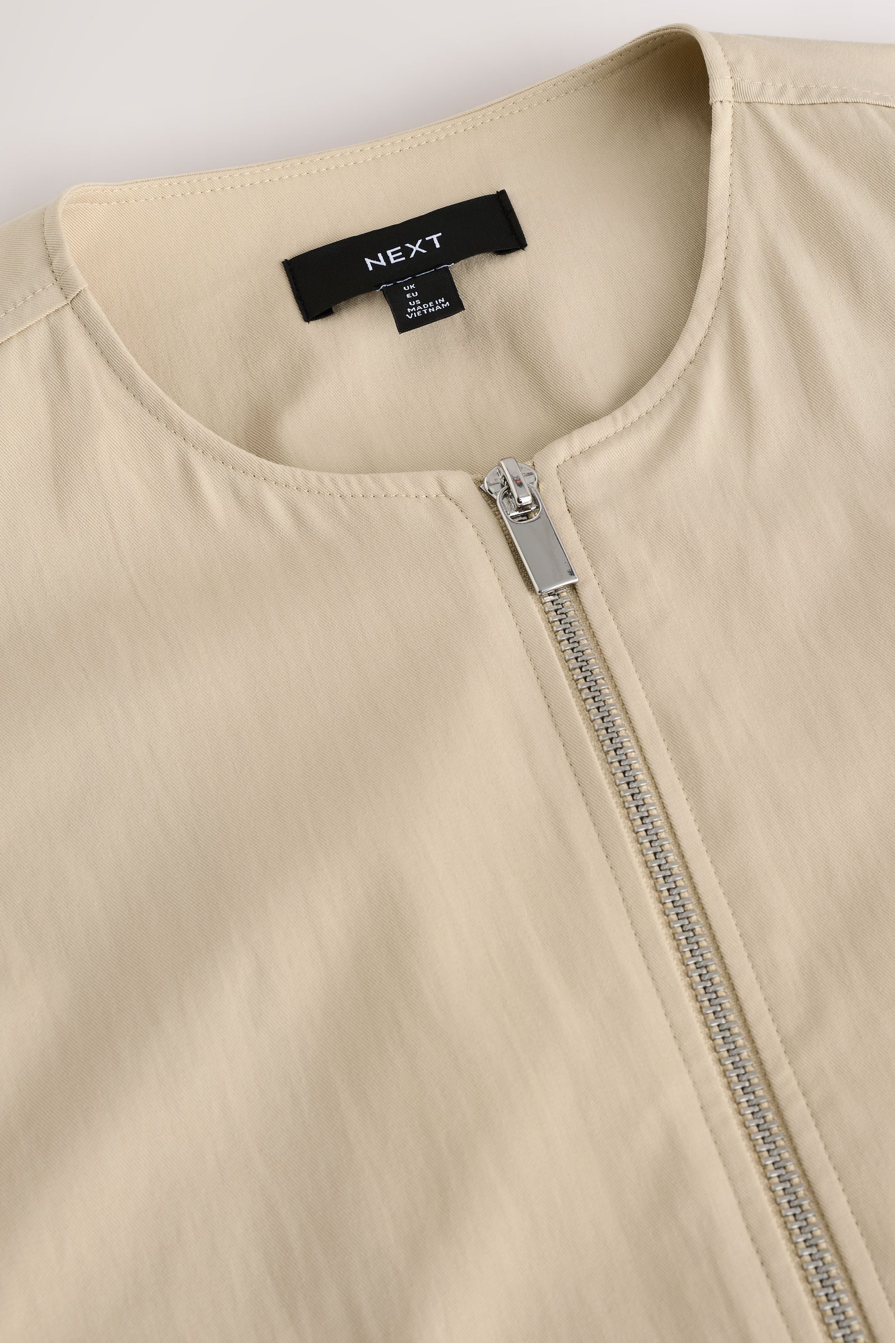 Next Bomberjacke Bomberjacke aus Baumwollgemisch mit Ballonsaum (1-St)