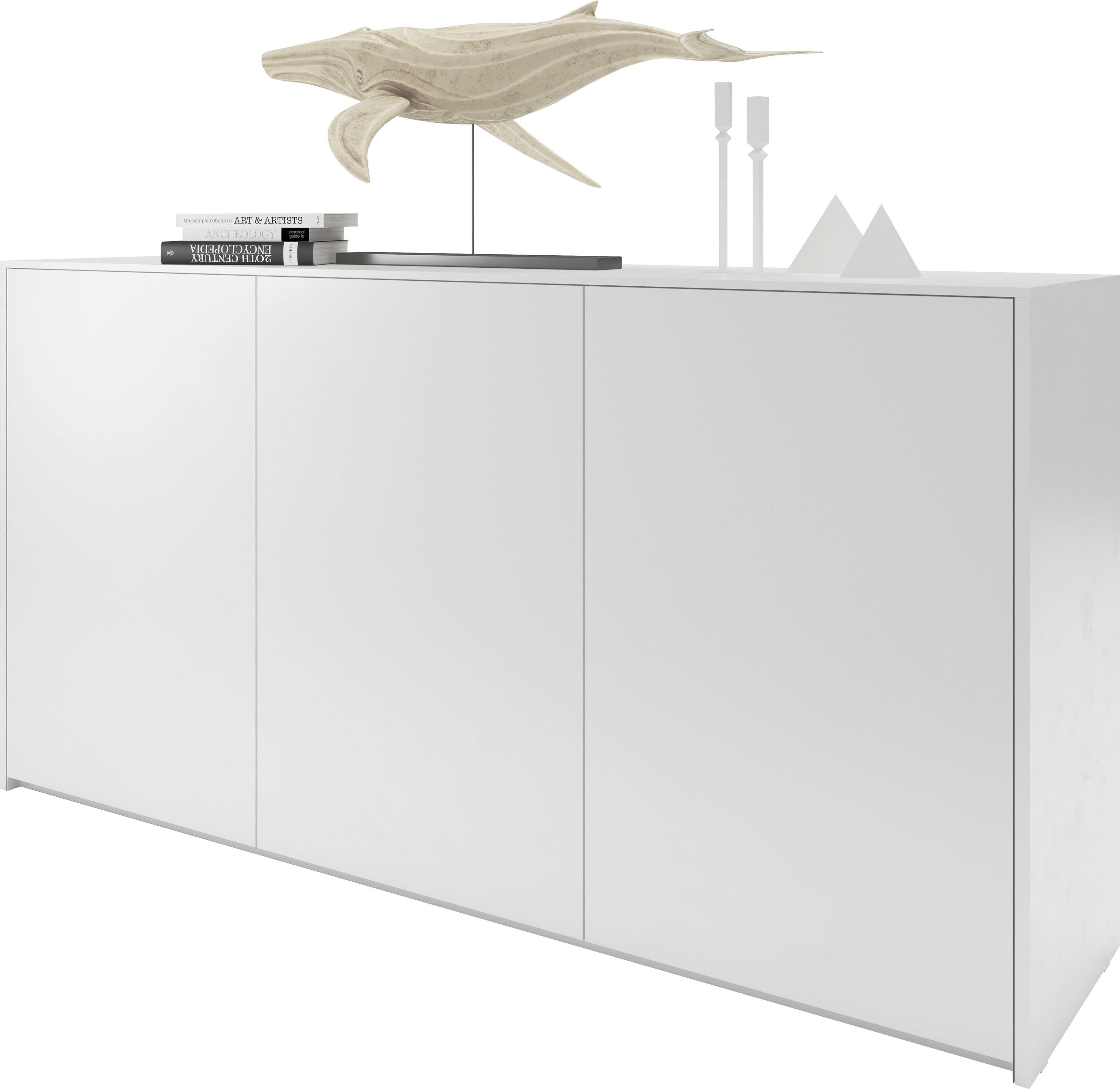 weiß rechts Sideboard Plus, LIVING Doppeltür SMALL Modular Müller