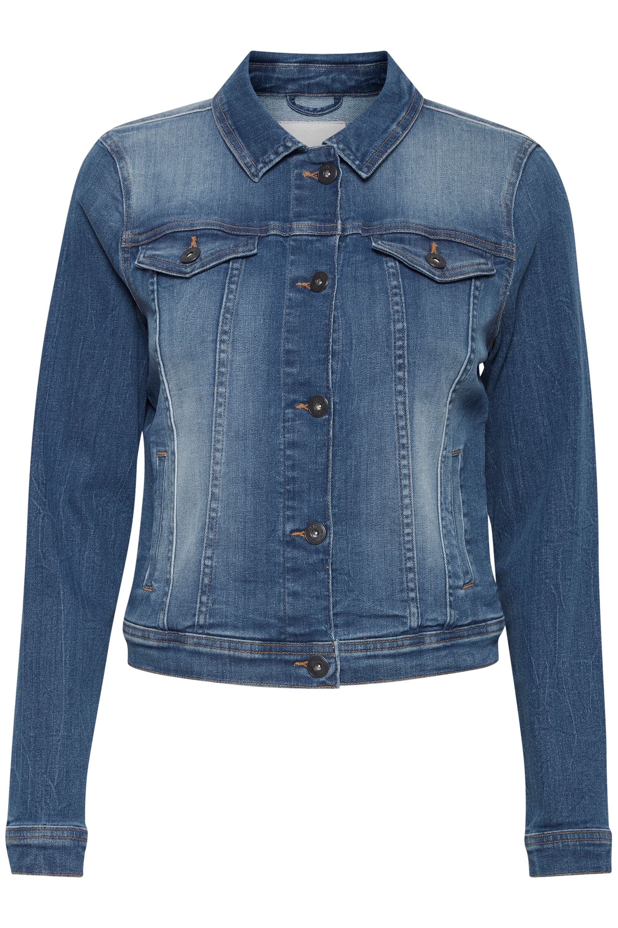 Ichi Jeansjacke IHSTAMPE (200928) - blue med. Washed 20111235 JA