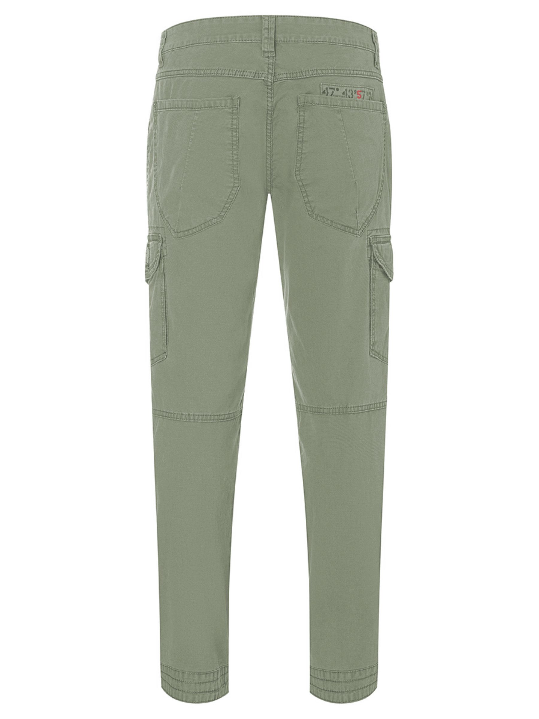 TIMEZONE Cargohose Gerader Schnitt normale Passform für Herren (1-tlg) Baumwolle Normal Fit Einfarbig elastisch Reißverschluss – Bild 4 von 4