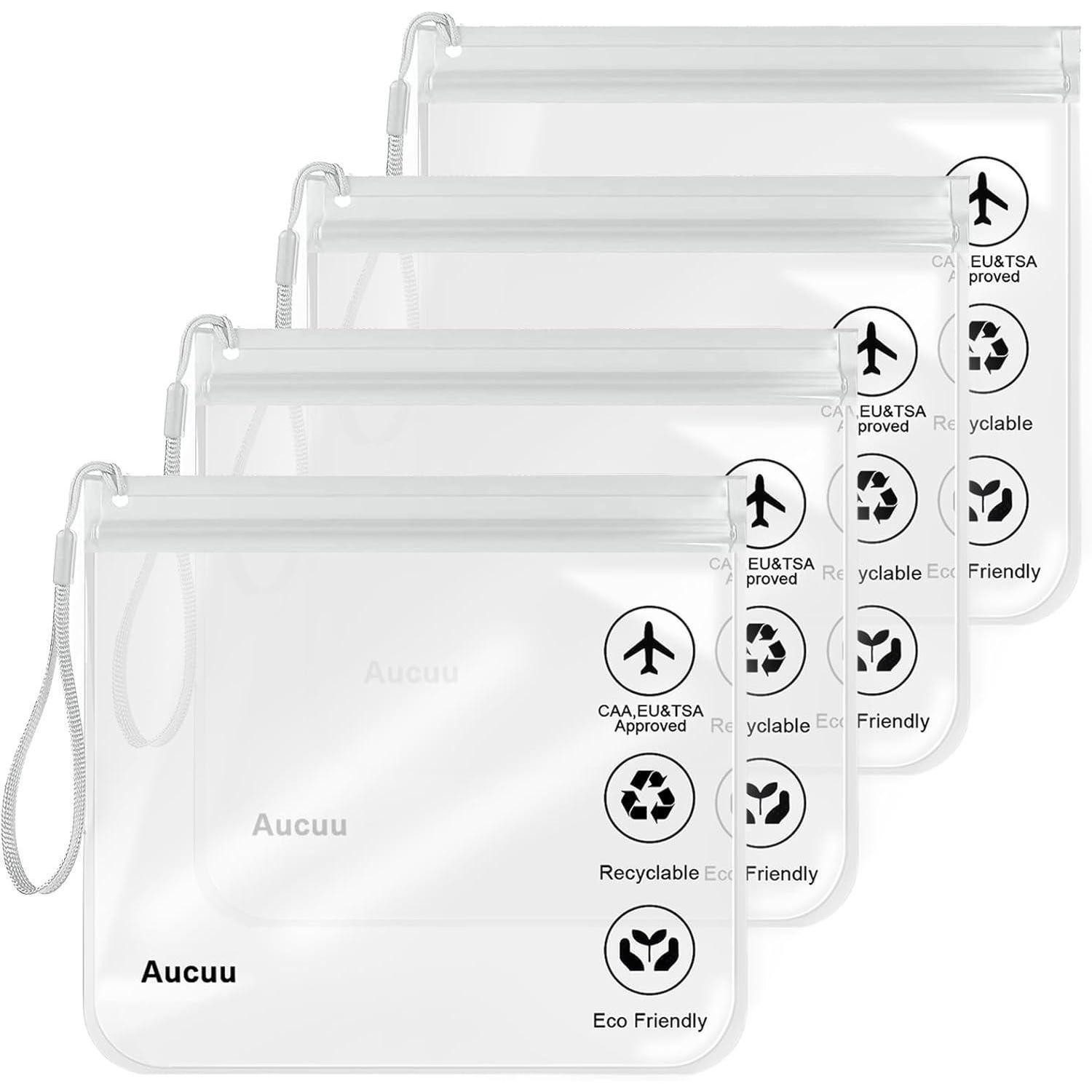 LuxusKollektion Liquidtasche Transparente 1L Flugzeug Flüssigkeitsbeutel 20x20cm Kulturbeutel