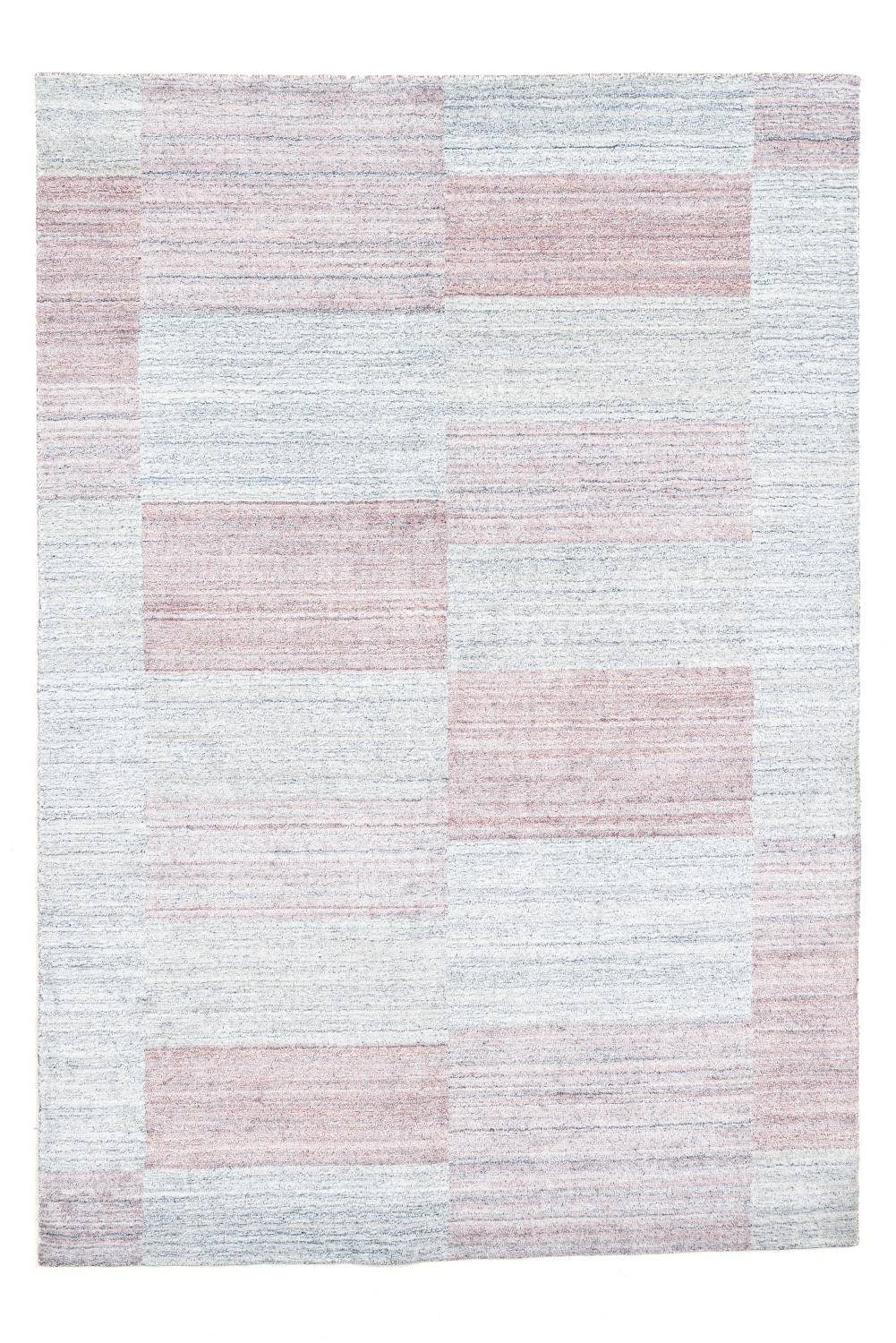 Teppich Handgefertigter Glanzteppich - Nevada Viscose, THEKO, Rechteckig Rose Multi