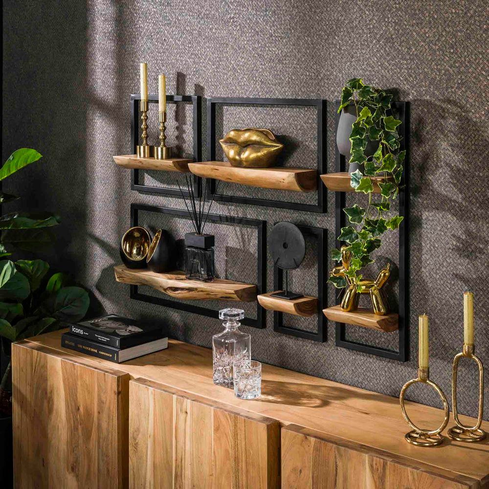 RINGO-Living Wandregal Ringo-Living Massivholz Wandregal Alani günstig online kaufen