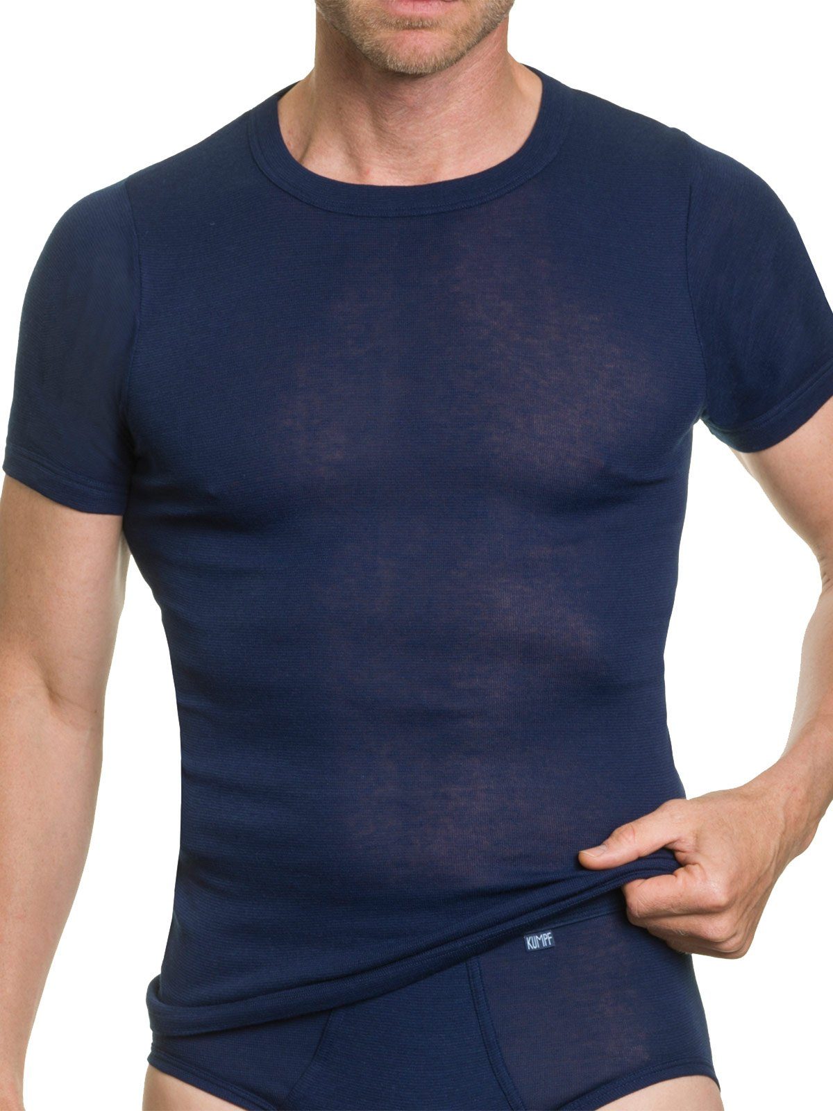 KUMPF Unterziehshirt Herren T-Shirt 1/2 Arm Dunova (Stück, 1-St) Materialmix