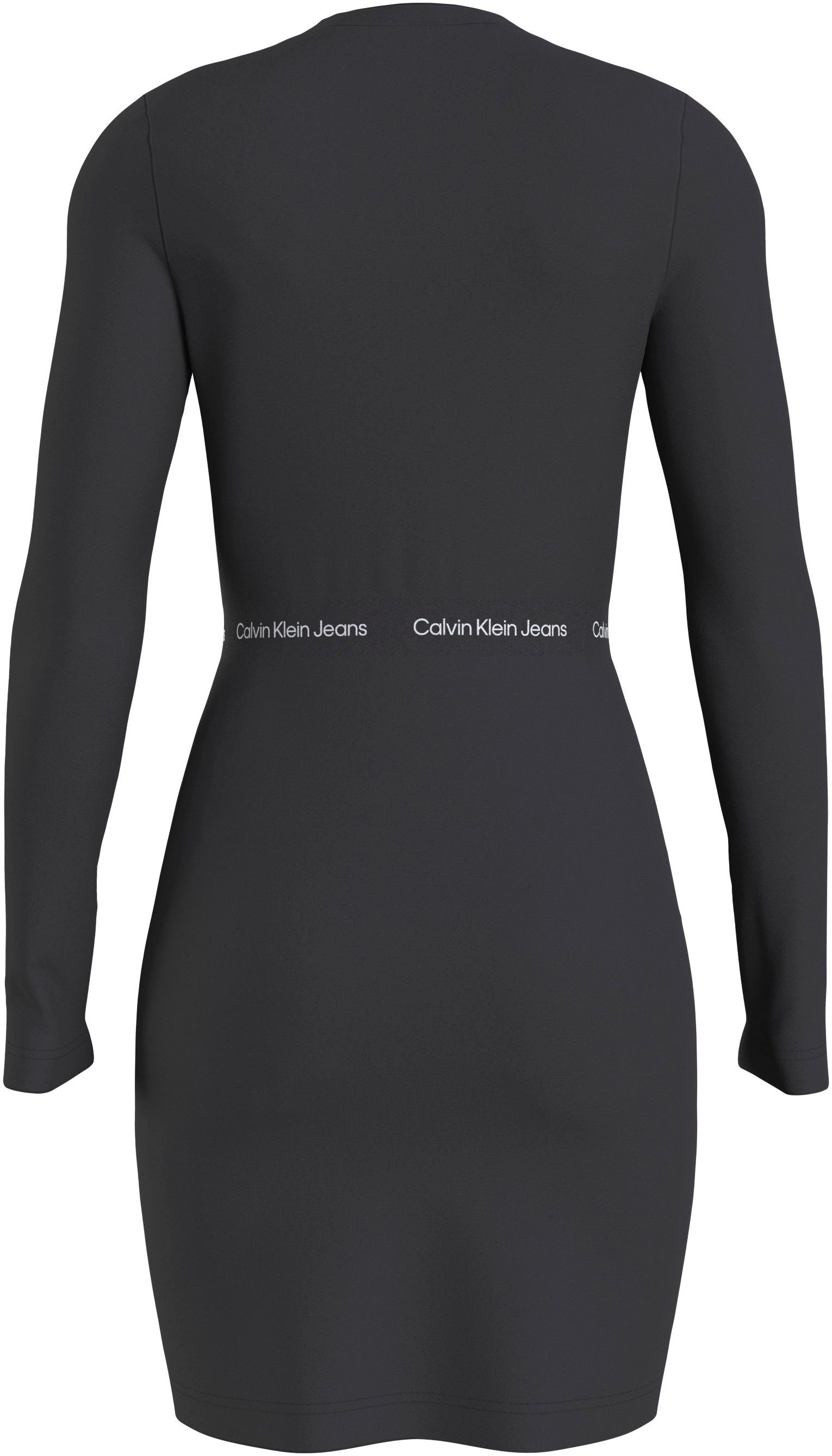 Calvin Jeans ELASTIC LOGO Jerseykleid DRESS LS MILANO Klein