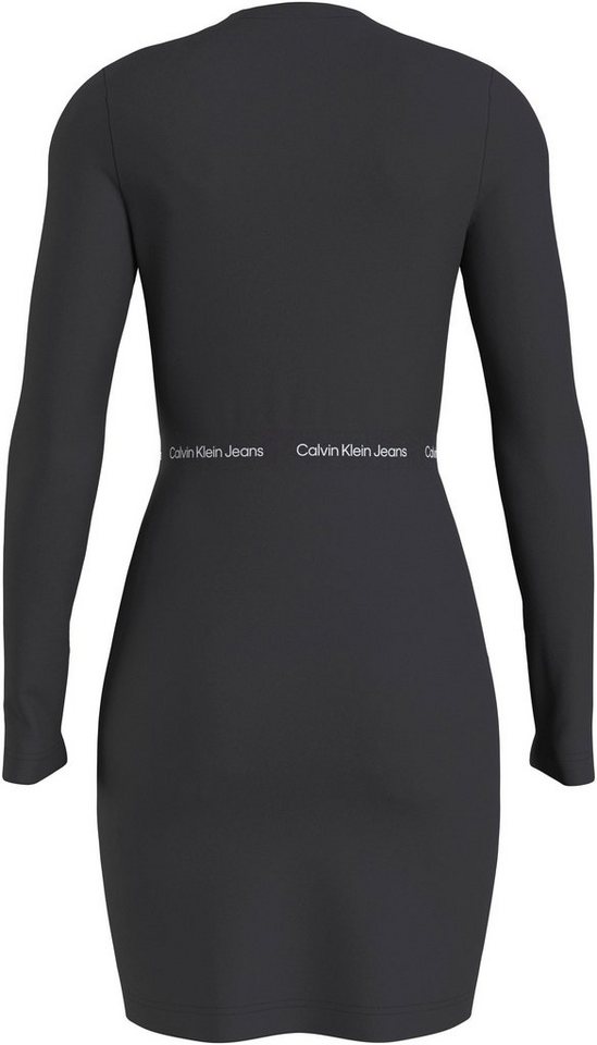 Calvin Klein Jeans Jerseykleid LOGO ELASTIC MILANO LS DRESS