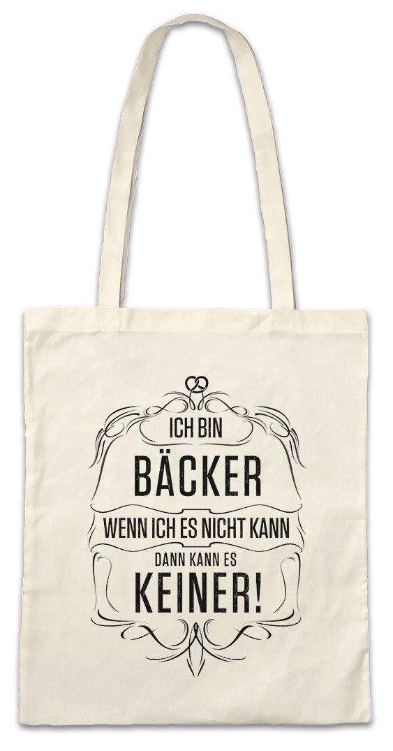 Beuteltasche Ich Bin Bäcker Stofftasche Beruf Bäckerei Konditor Arbeit Meister