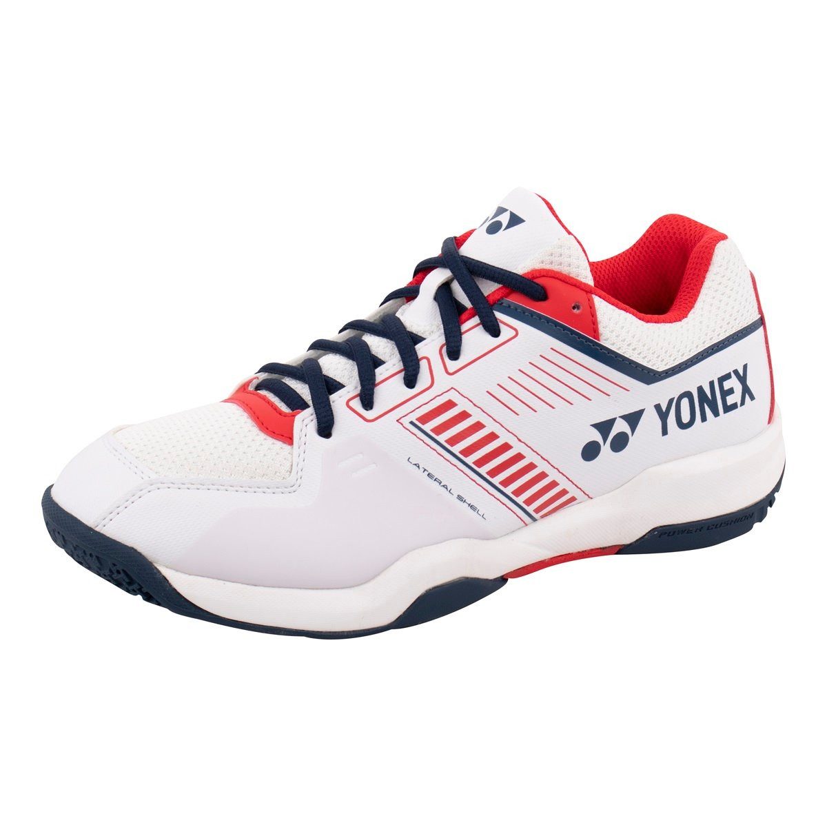 Strider Flow Wide 2024 weiss/rot Herren Badmintonschuh