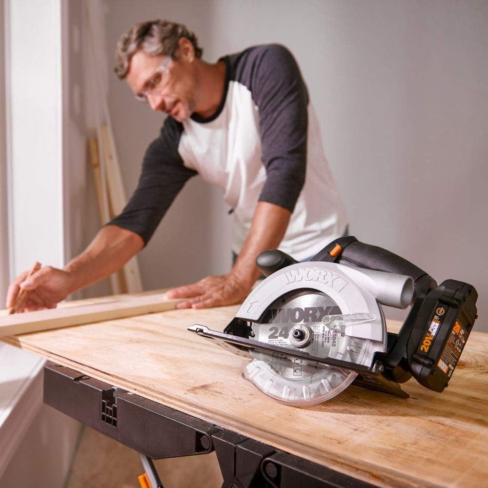 Worx Akku-Handkreissäge Ak­ku-Hand­kreis­sä­ge Worx WX529.9 20V, ohne Akku und Ladegerät