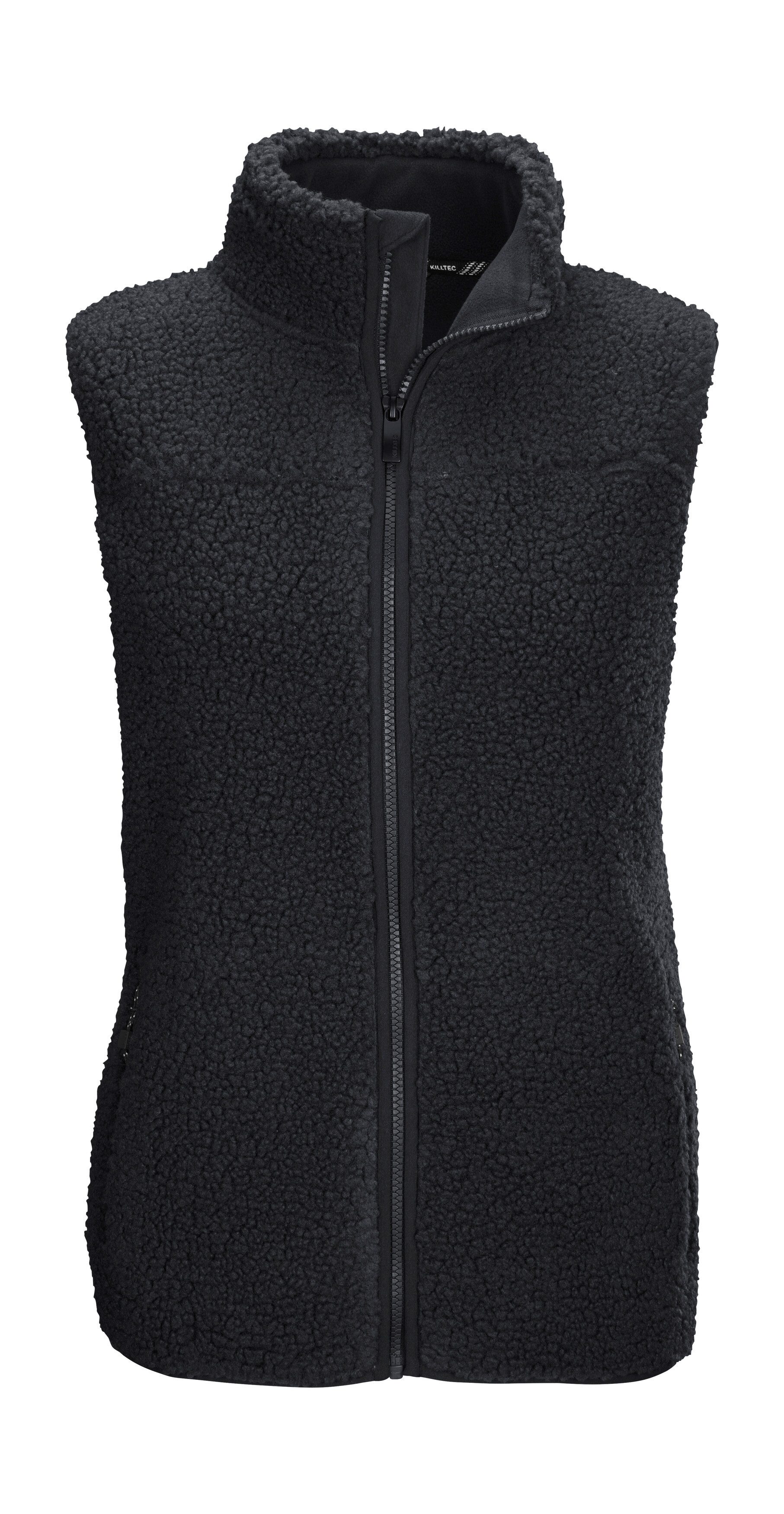 Killtec Funktionsweste KOW 7 WMN VST Kuschelige Sherpa Fleeceweste, Stretch, Zipper-Taschen, Kinnschutz