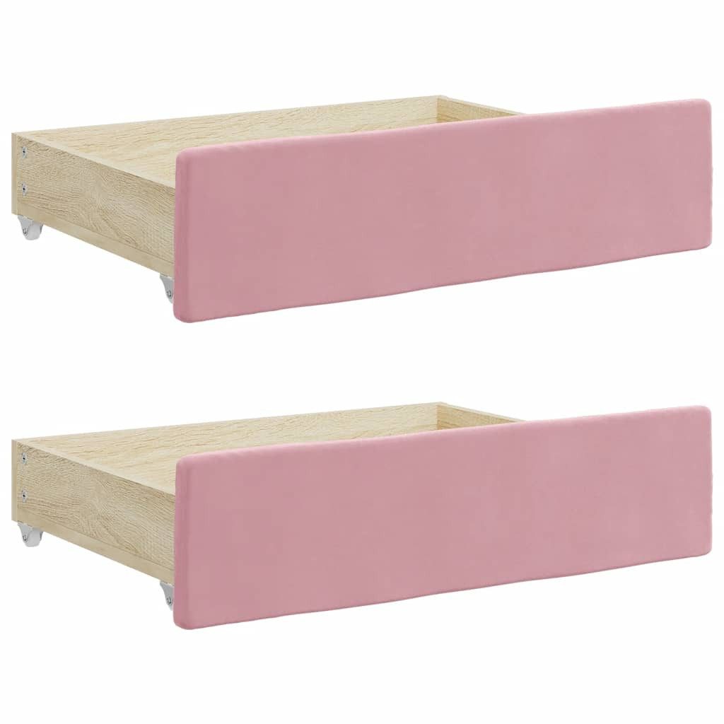 vidaXL Bettschubkasten Bettschubladen 2 Stk. Rosa günstig online kaufen
