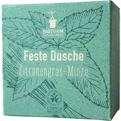 Bioturm Feste Duschseife Feste Dusche Zitronengras-Minze, 100 g