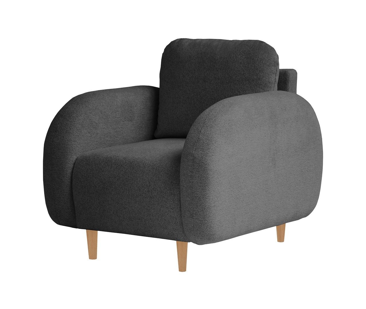 Beautysofa Sessel OPTIMO, Kunststoffbeine in schwarzer günstig online kaufen