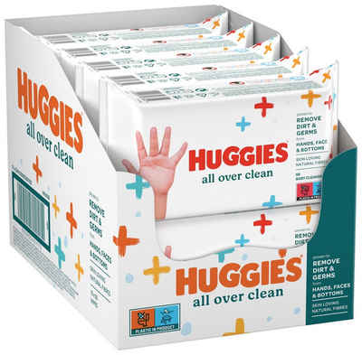 HUGGIES Windeln Baby-Feuchttücher All Over Clean, Monatsbox, 10 x 56 Tücher