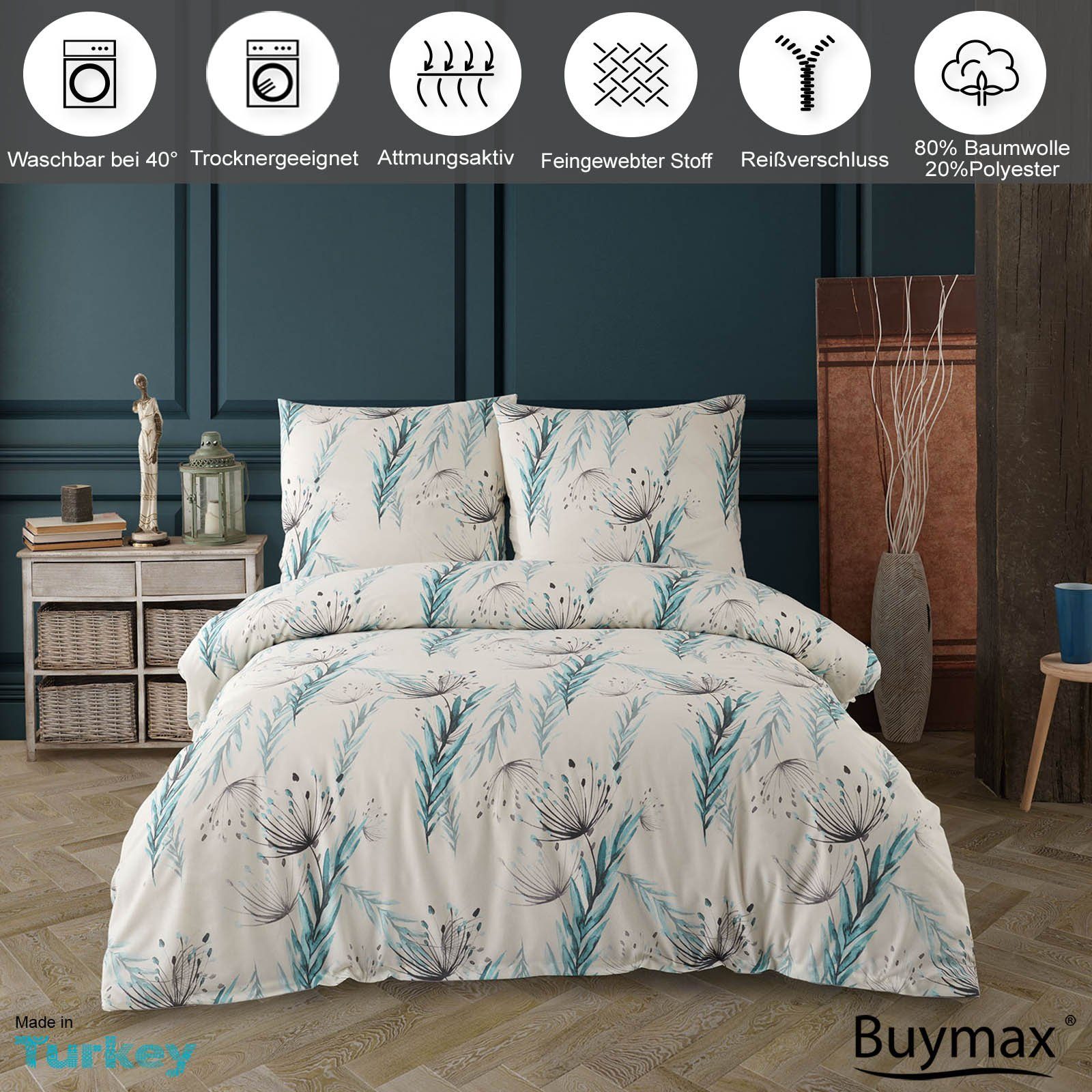 Buymax Bettwäsche Ceila, Baumwollmischung, 4 teilig, Bettbezug-Set 135x200 günstig online kaufen