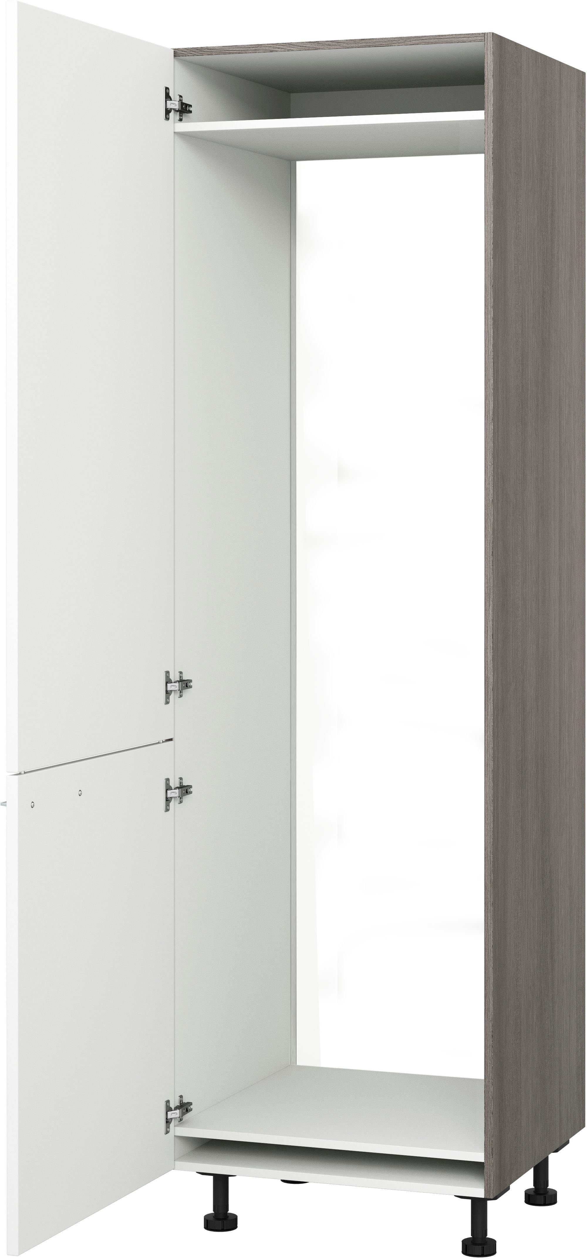 KOCHSTATION Kühlumbauschrank Trea für integrierte Kühl-Gefrierkombi 176,6 cm, Breite 60 cm, Höhe 195 cm