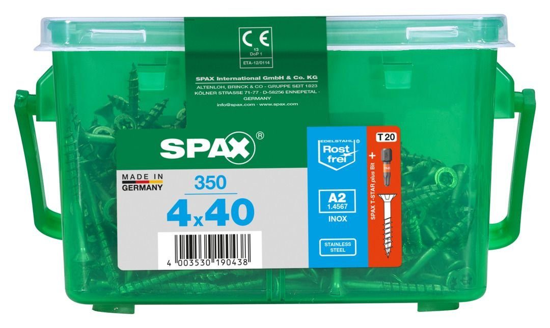 SPAX Holzbauschraube Spax Universalschrauben 4.0 x 40 mm TX 20 - 350