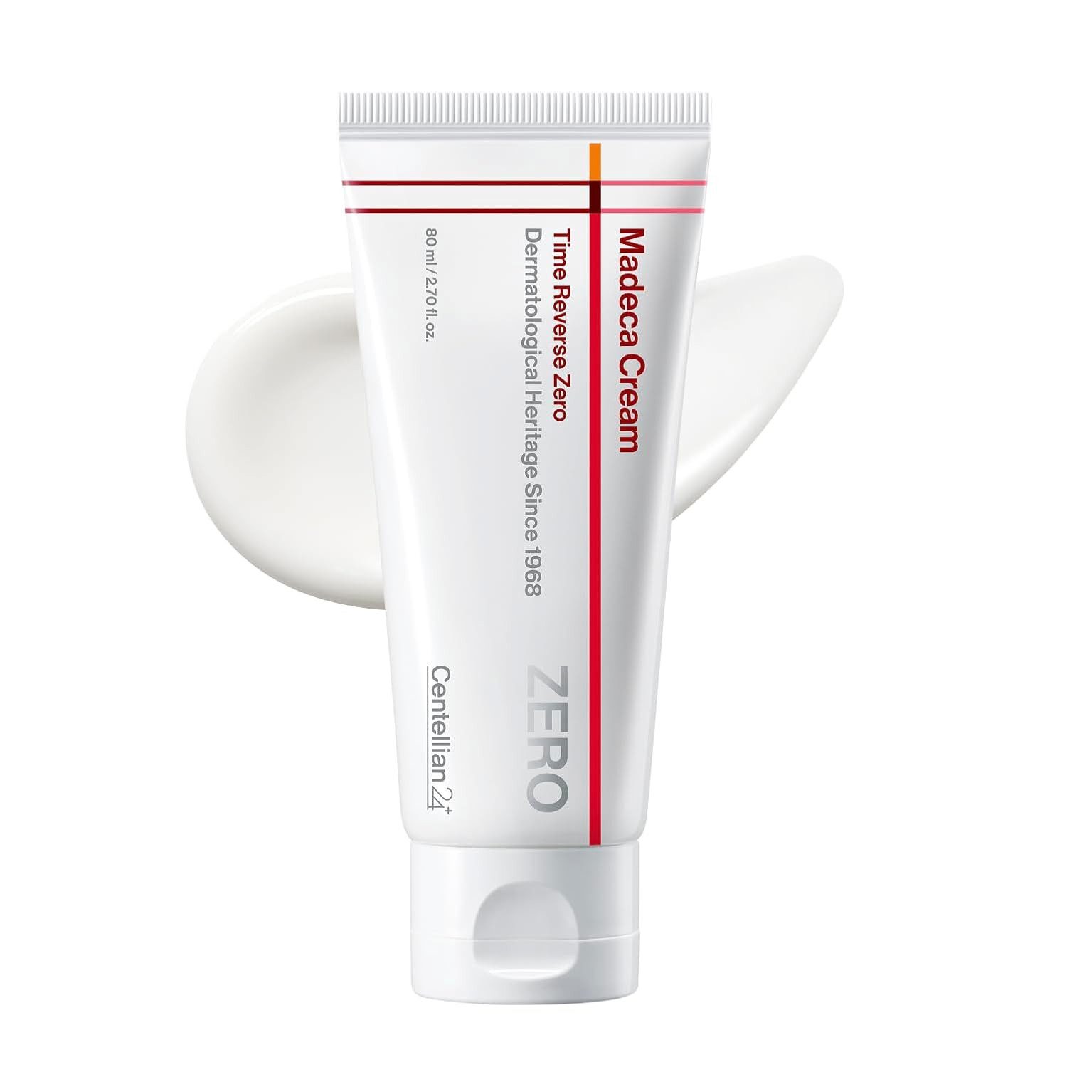 Centellian24 Tagescreme Madeca Cream Time Reverse Zero 80ml – Leichte Anti-Aging Gesichtscreme mit Centella TECA-Komplex, Ceramiden und, Hyaluronsäure für empfindliche Haut
