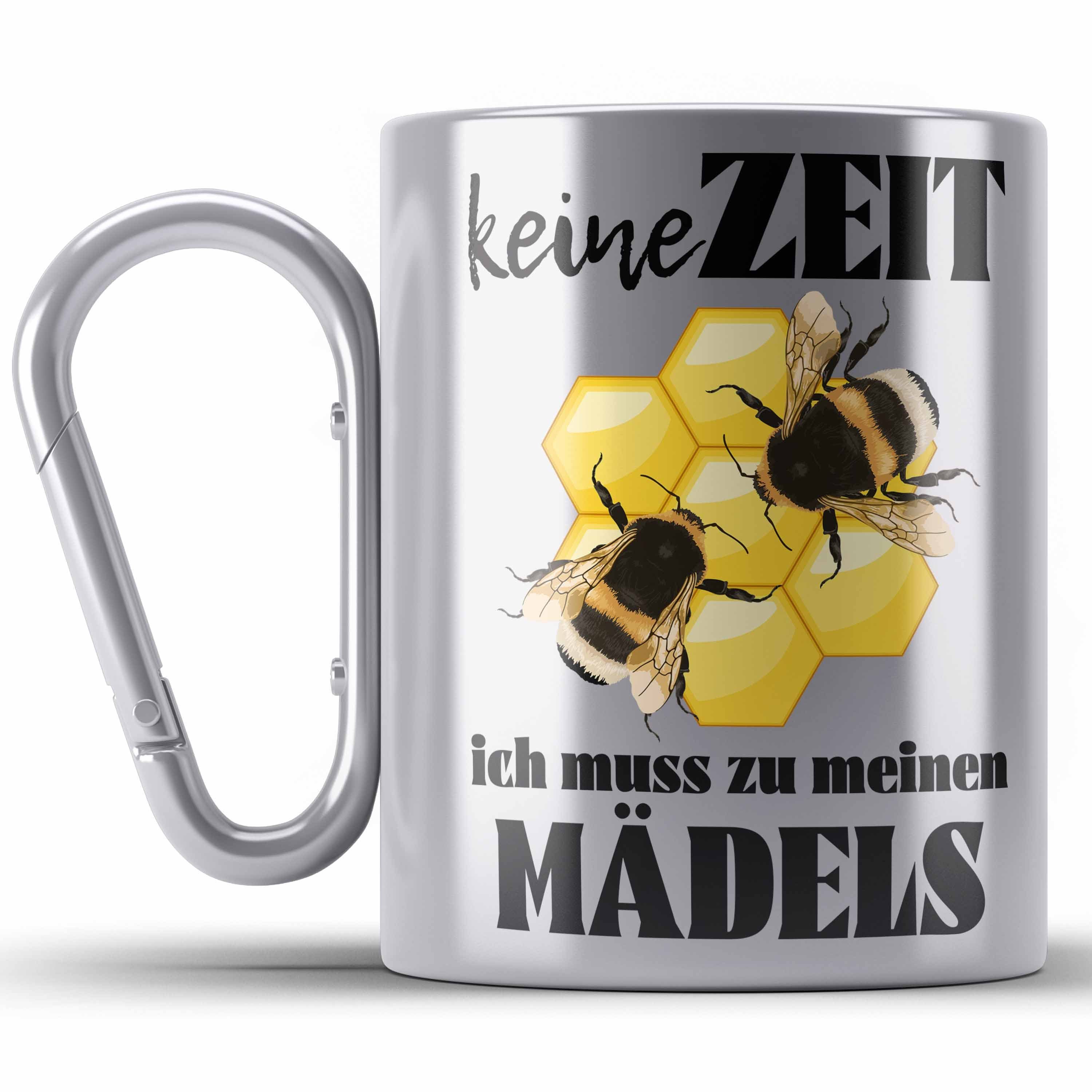 Tasse Imker G Edelstahl Thermotasse Tasse Bienenzucht Edelstahl Geschenk Edelstahl Trendation Silber