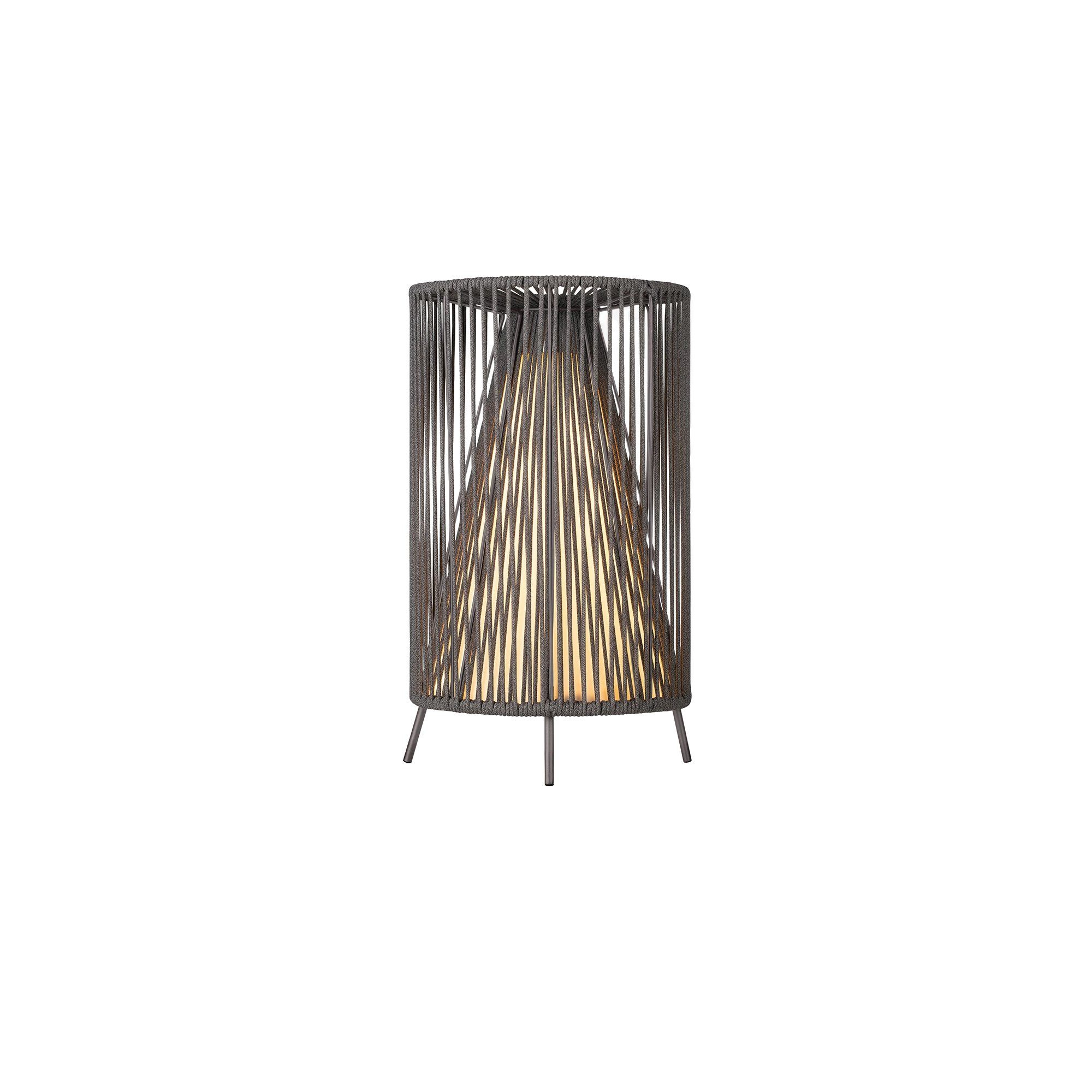 blomus LED Außen-Stehlampe -ROPE- Mobile LED Designer Outdoor Leuchte, LED fest integriert, Hochwertig, Wetterfest, Kabellos, Mobil, Modern, Edelstahl, Flexibel