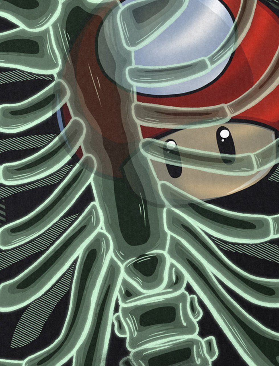 style3 T-Shirt X-Ray Toad mario videospiel super world nintendo switch günstig online kaufen