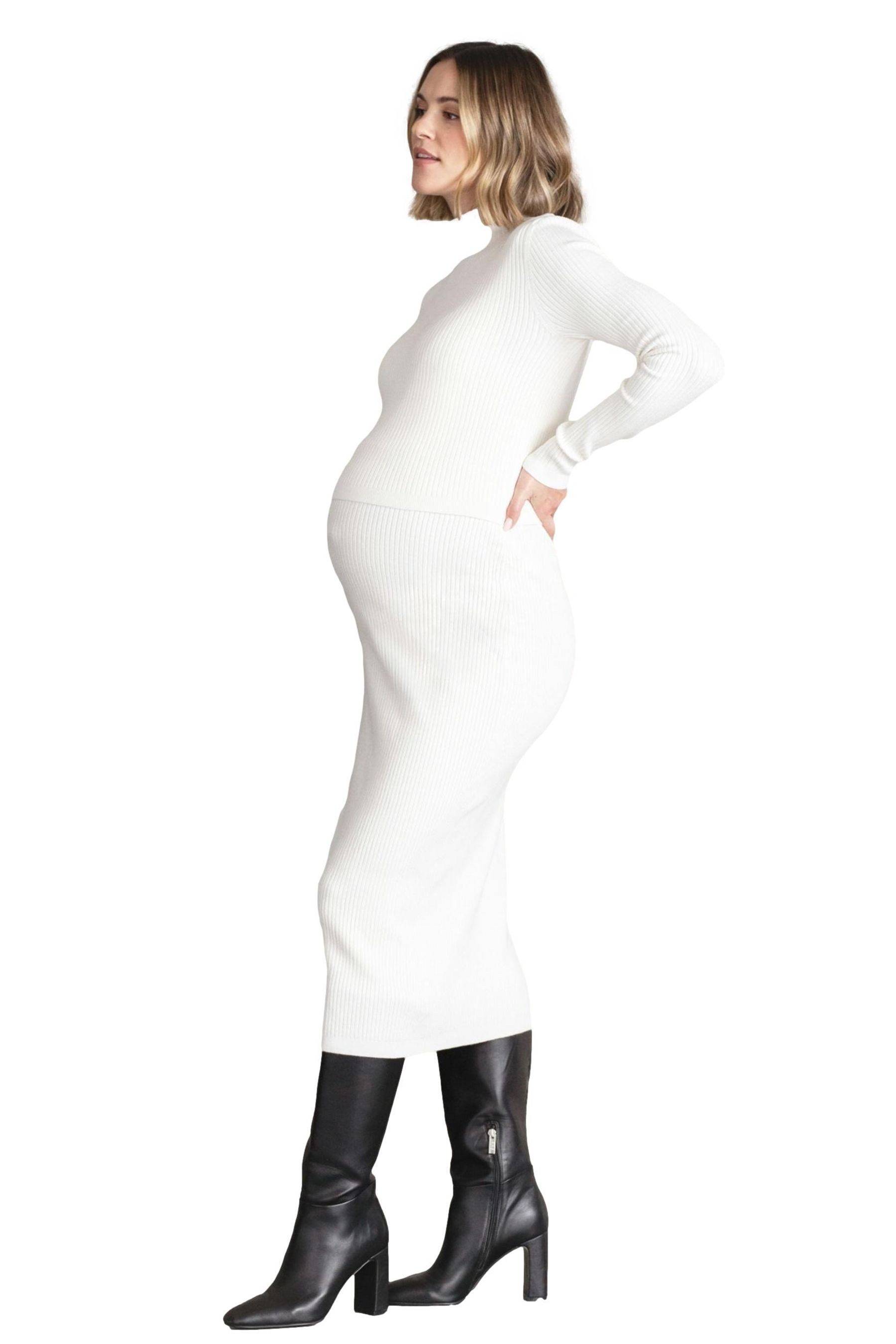 Seraphine Jerseykleid Seraphine Premium Strickkleid Umstands-/Stillmode (1-tlg)