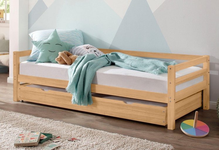 Lüttenhütt Etagenbett »Alpi«, mit Schubkasten aus schönem massivem