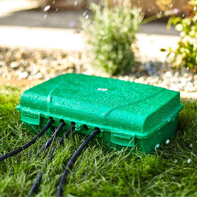 HEITRONIC Kleiderständer Sicherheitsverteilerbox Maximus IP55, 5 Ausgänge für Kabel bis 15 mm, Gartenzubehör