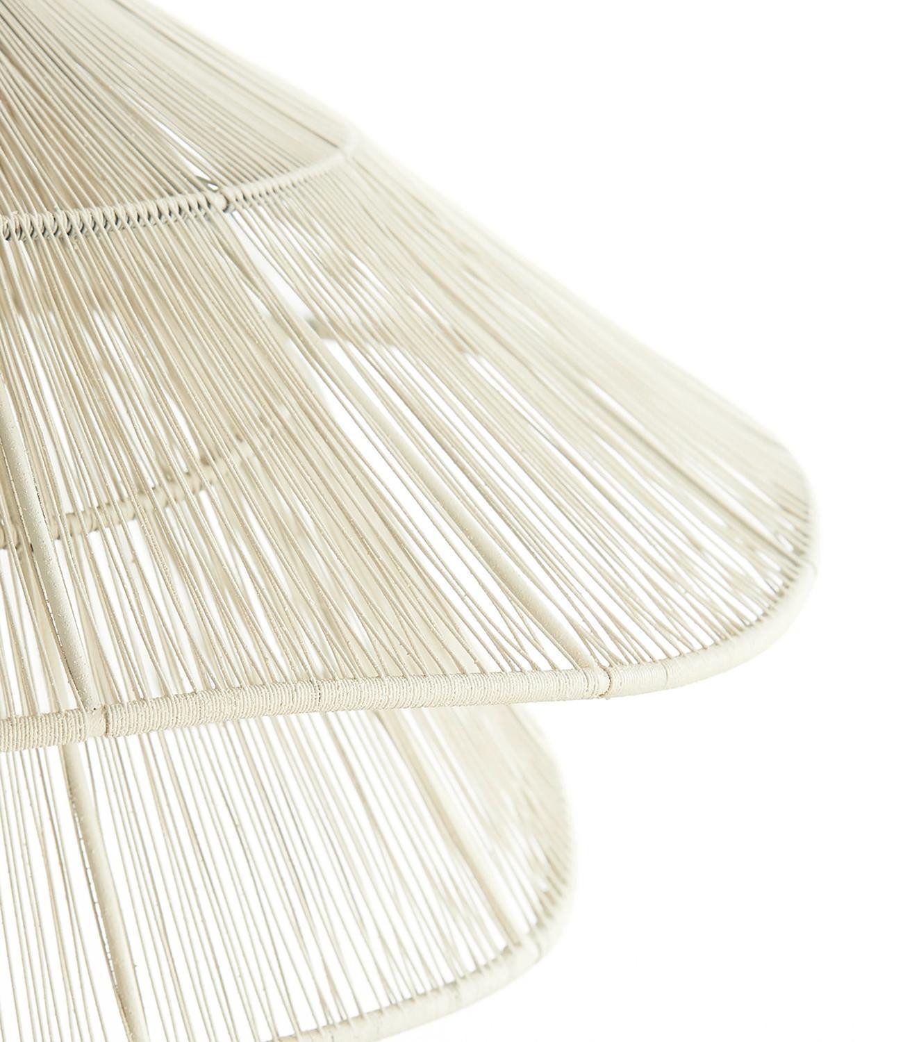 Light & Living Pendelleuchte ALAMEDA, Creme, Metall, Textilschirm, ohne Leuchtmittel, Ø 36 x H 29 cm