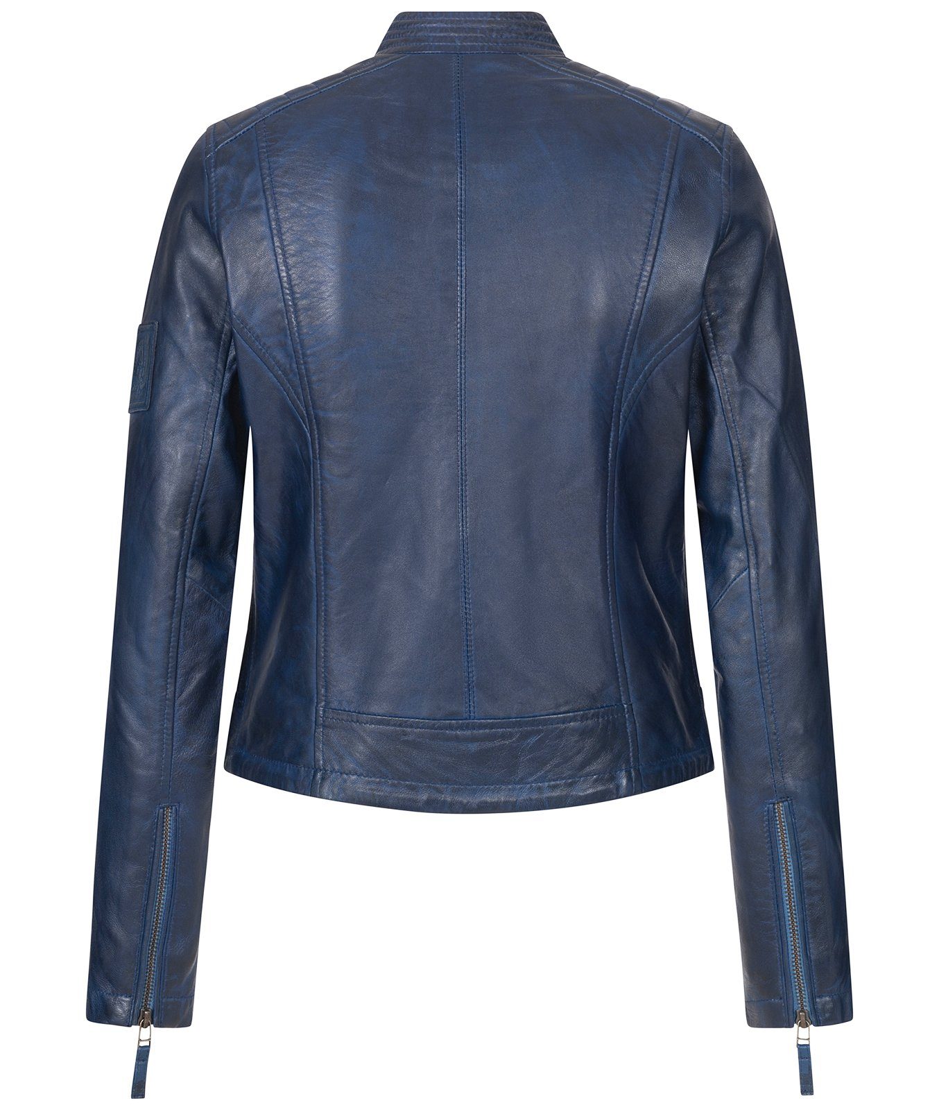 Lederjacke Rock Creek D-486 Damen Dunkelblau Lederjacke