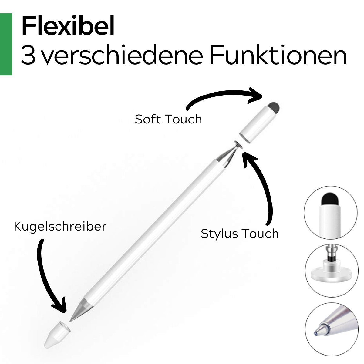 Leckerhelfer - automatisch Lecker Küchenmaschinen Zubehör-Set TouchPRO + Halterung – passend für den Thermomix TM7, TM6, TM5 Display, Zubehör für Thermomix TM6 und TM5