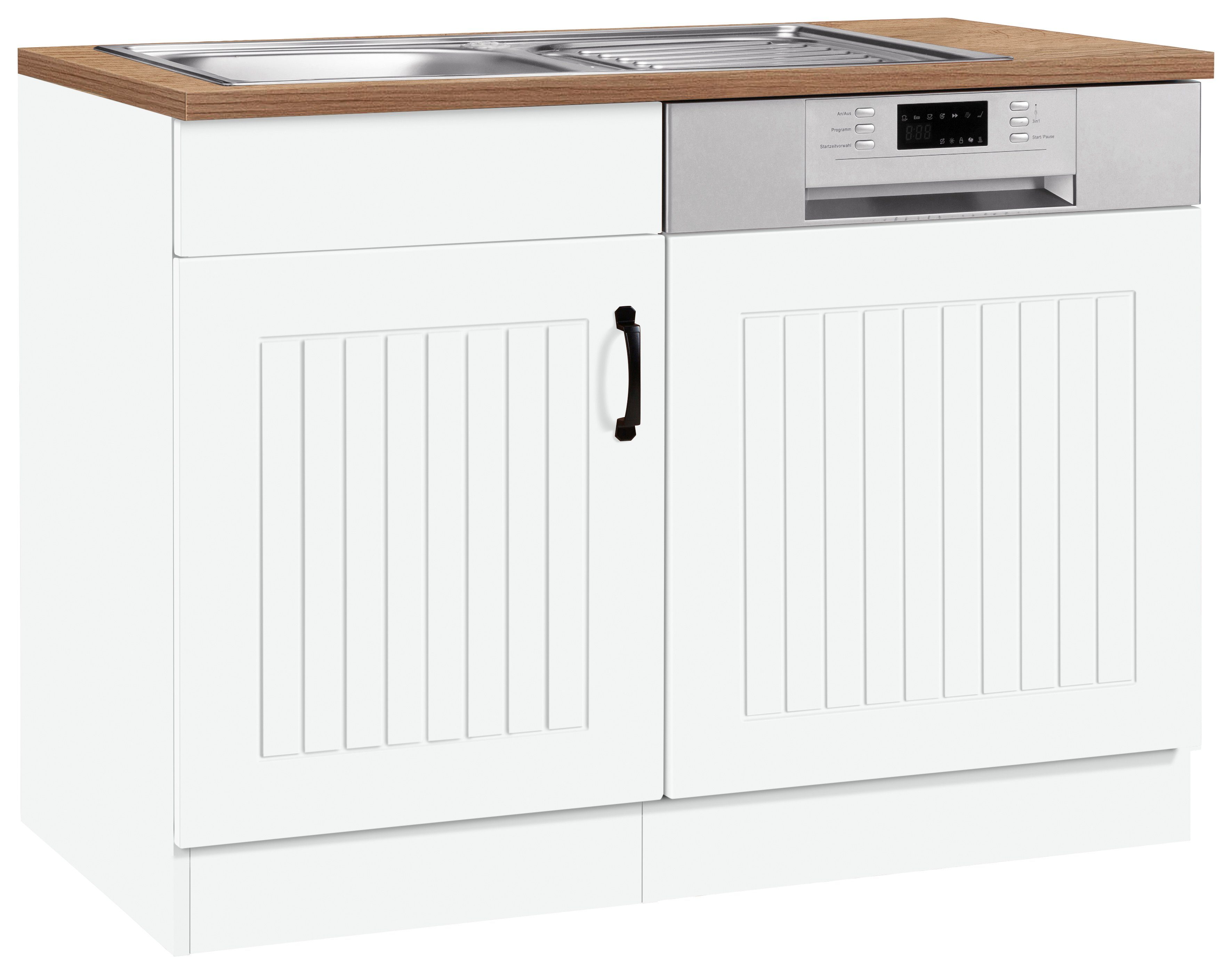 KOCHSTATION Spülenschrank KS-Athen. Reduzierter Preis € 349,99. Unverbindliche Preisempfehlung € 479,00