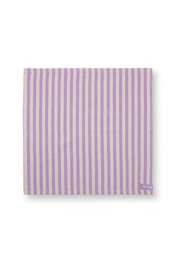 PiP Studio Stoffserviette Lily&Lotus Stripes Servietten lila 40x40cm 4 Stück