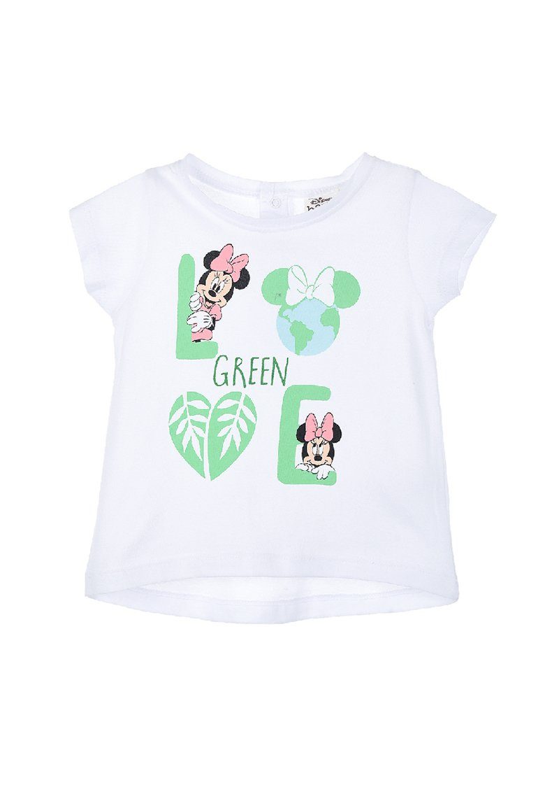 Disney Minnie Mouse T-Shirt Baby Mädchen Kurzarm-Shirt Oberteil Weiß
