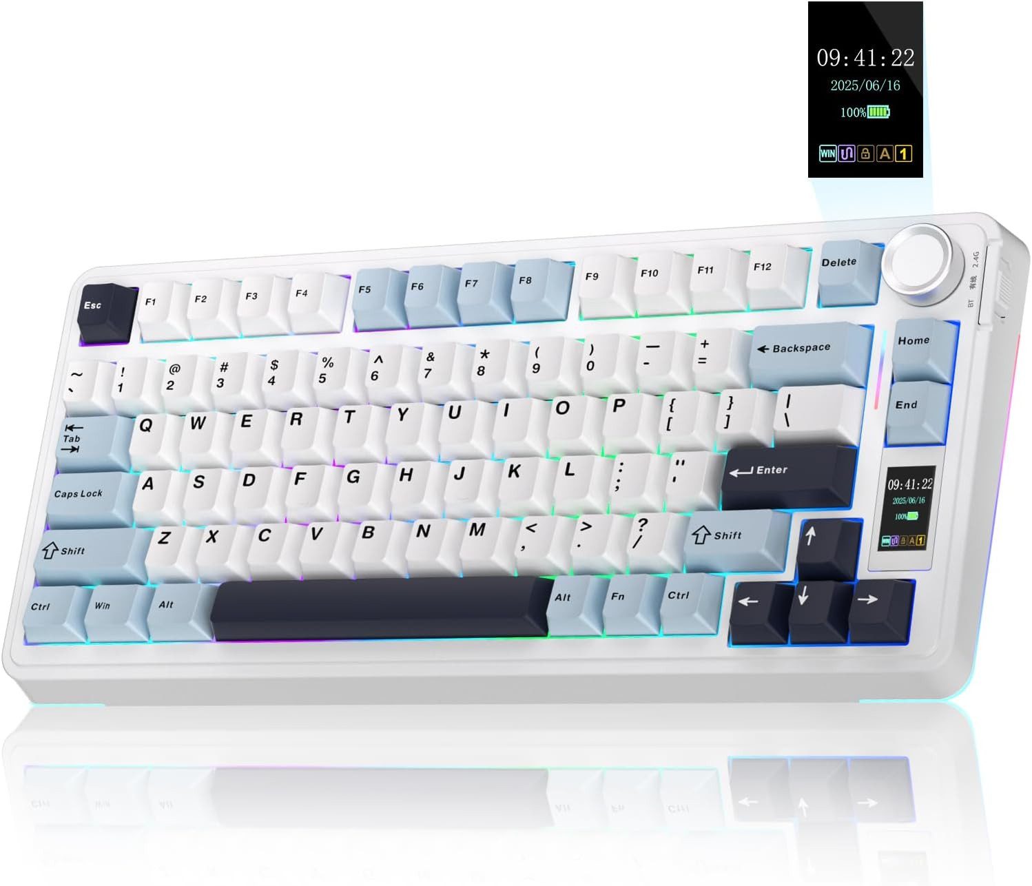 nsihing AULA S75 PRO Mechanische Tastatur, 75%, Hot Swap, Knopf, RGB Gaming-Tastatur