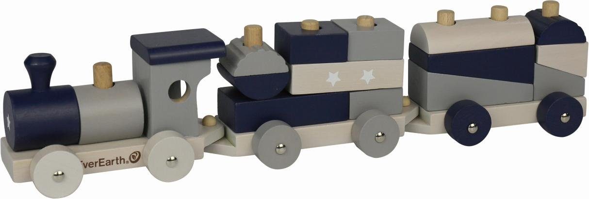 Image of EverEarth® Spielzeug-Eisenbahn »Eisenbahn - Pastell«, FSC®-Holz aus gewissenhaft bewirtschafteten Wäldern