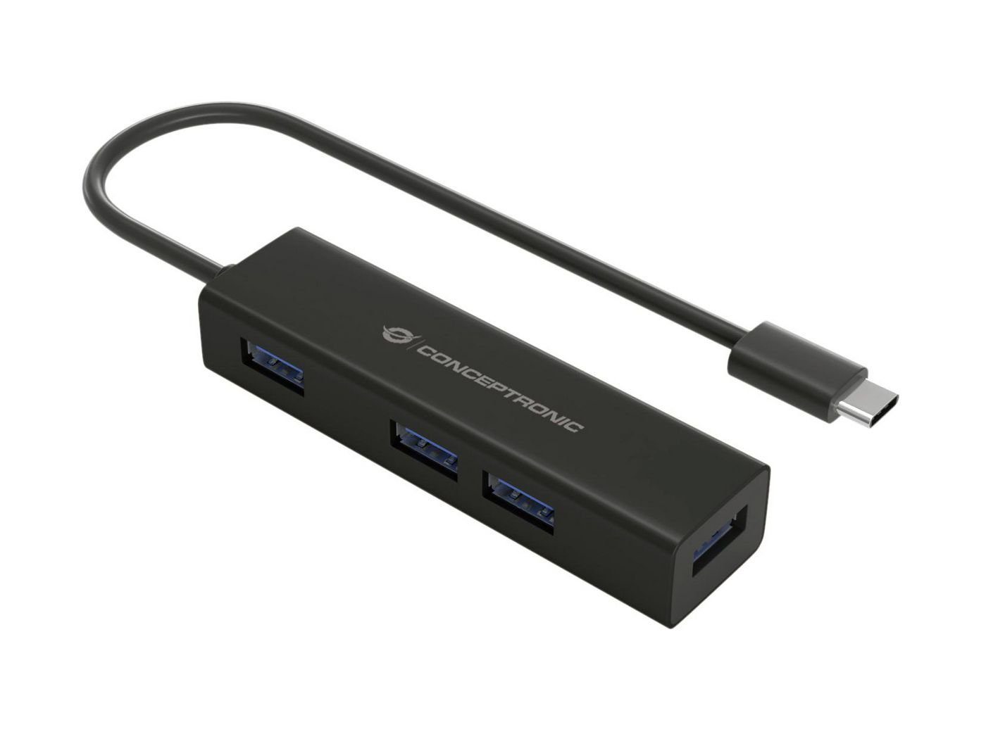 USB-Verteiler CONCEPTRONIC USB-Hub 4Port USB-C -> USB3.0 sw