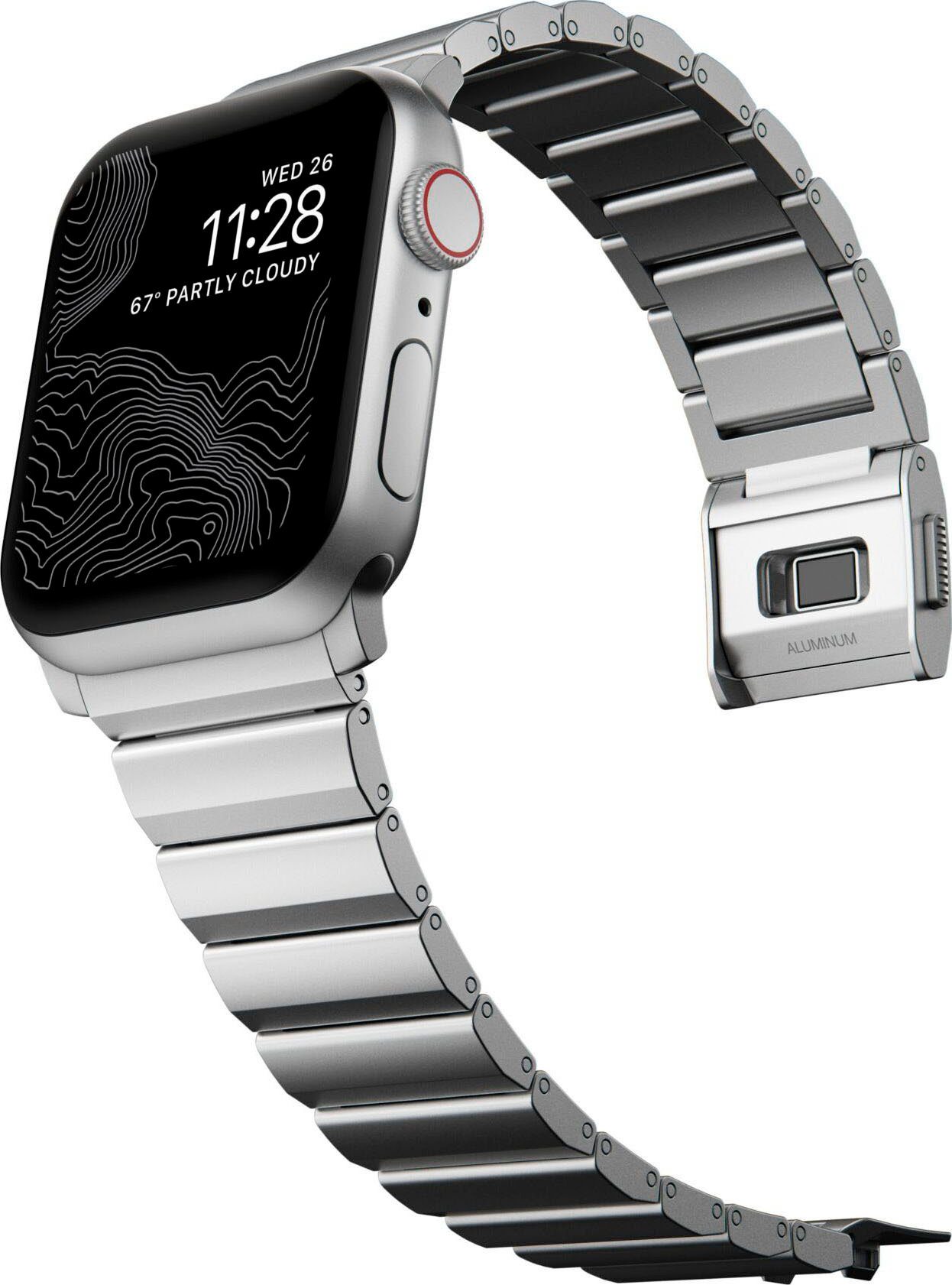42/44/45/49mm Aluminum Strap Smartwatch-Armband Nomad