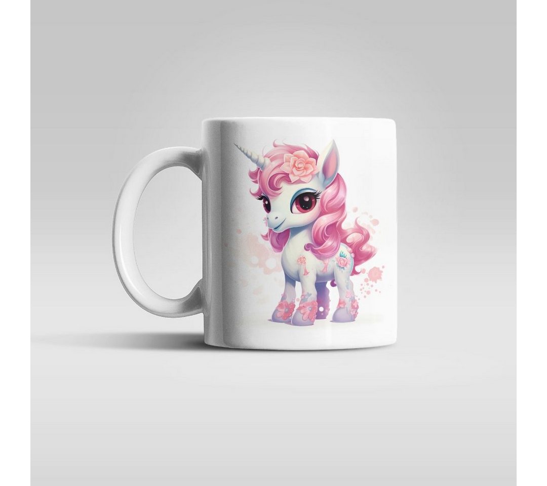 WS-Trend Tasse Süßes Einhorn Kinder Teetasse Tasse Geschenkidee, Keramik, 330 ml