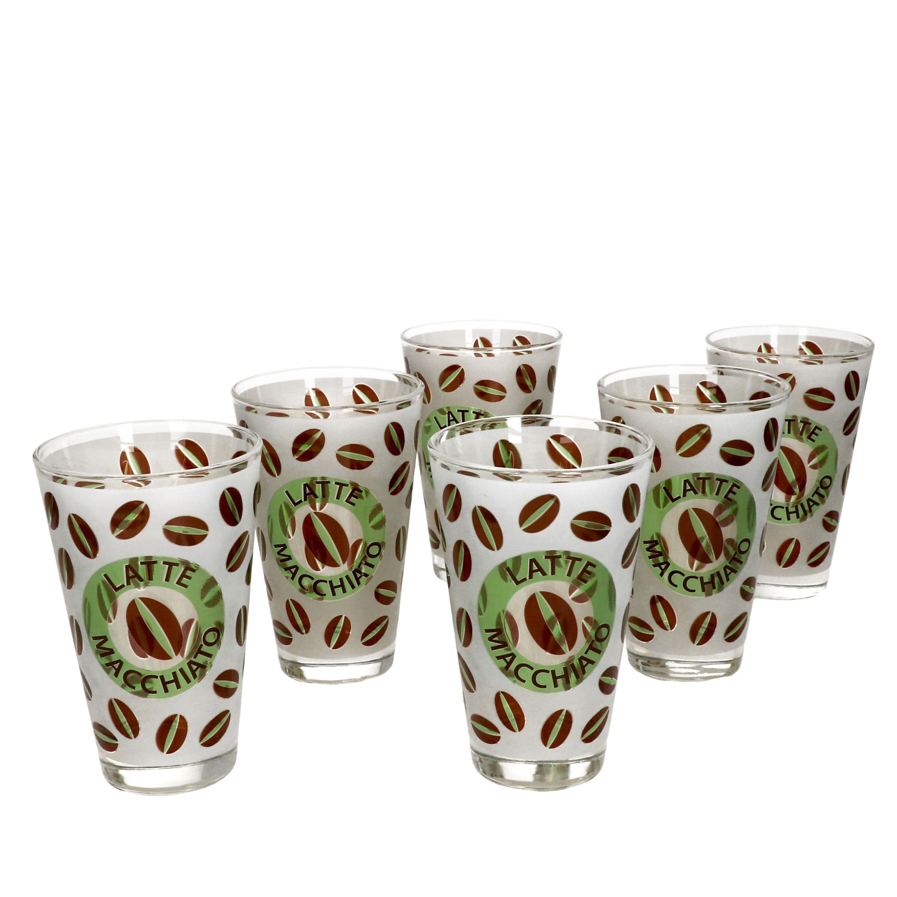 Ritzenhoff & Breker Latte-Macchiato-Glas 6er Set Latte Macciato 310ml Cremona Grün 12,9 cm - Ritzenhoff 0806182, Glas