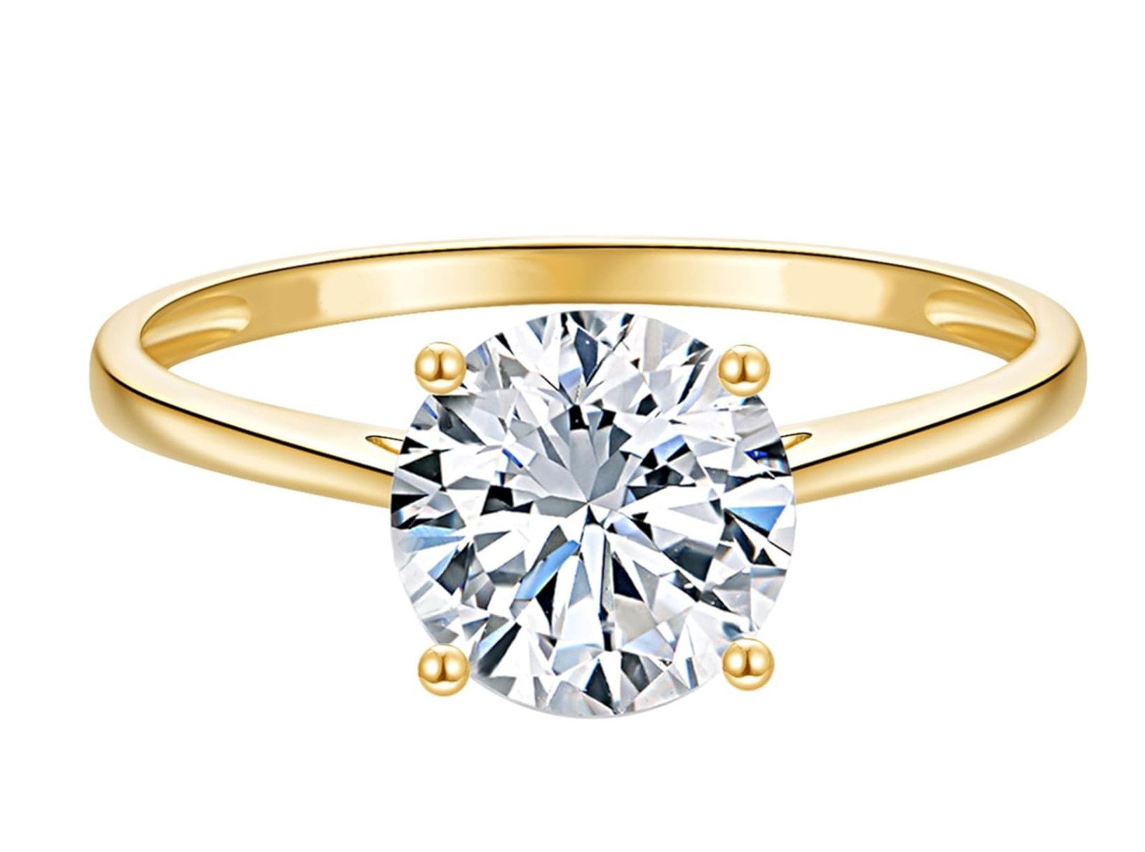 Verlobungsring Verlobungsring,1-2ct,D,VS1,3EX,Diamantring aus Laborzucht, Damenring
