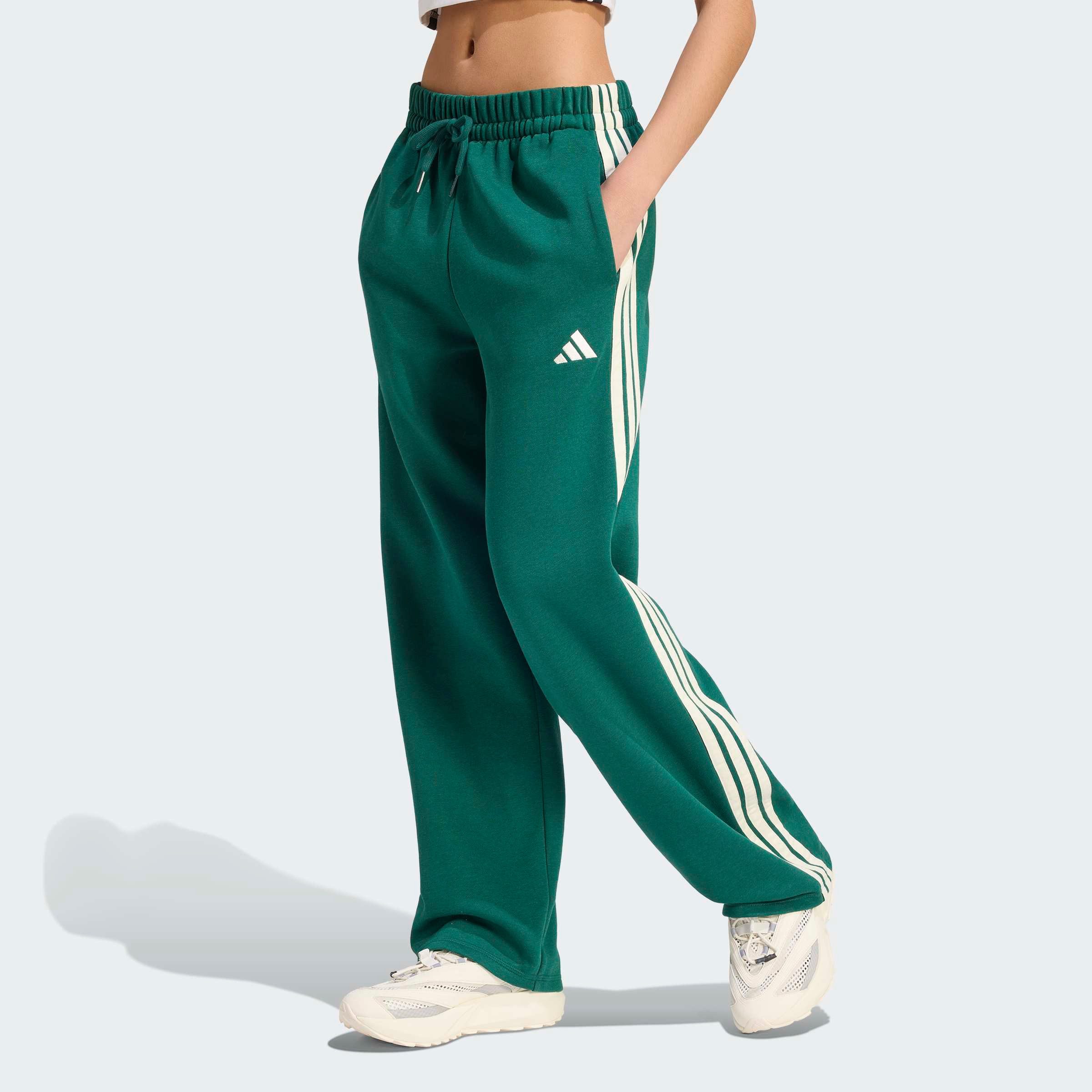 adidas Sportswear Sporthose ESSENTIALS 3-STREIFEN OPEN-HEM FRENCH TERRY