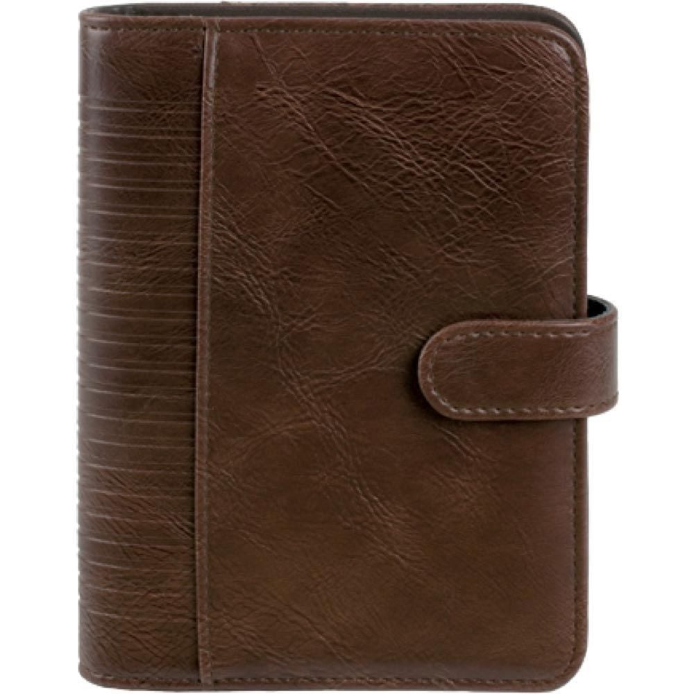 BIND Ringbuchmappe bind® 16601 Zeitplaner - A6, Nappalederimitat, braun günstig online kaufen