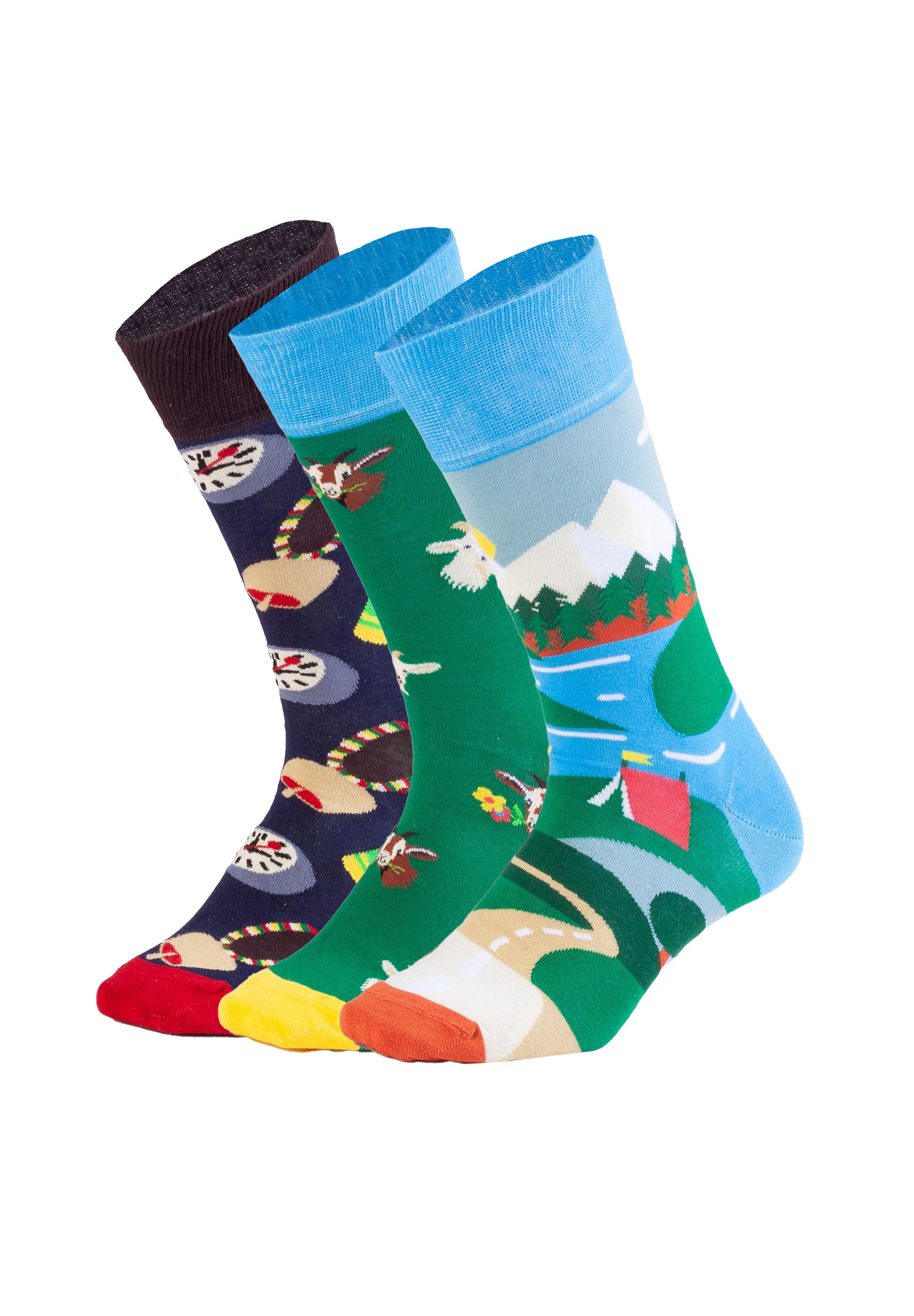 DillySocks Basicsocken Swiss Alps Aus Baumwolle & recyceltem Polyamid