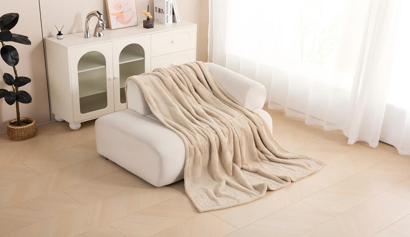 Wohndecke Cinnia, OTTO home, weich, modern, angenehm, wärmend, pflegeleicht, Decke, 630 g/m²