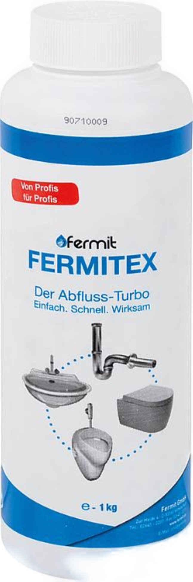 Fermit Fermitex-Abfluss-und Rohrreiniger Rohrreiniger (2-St. 1 kg Granulat)