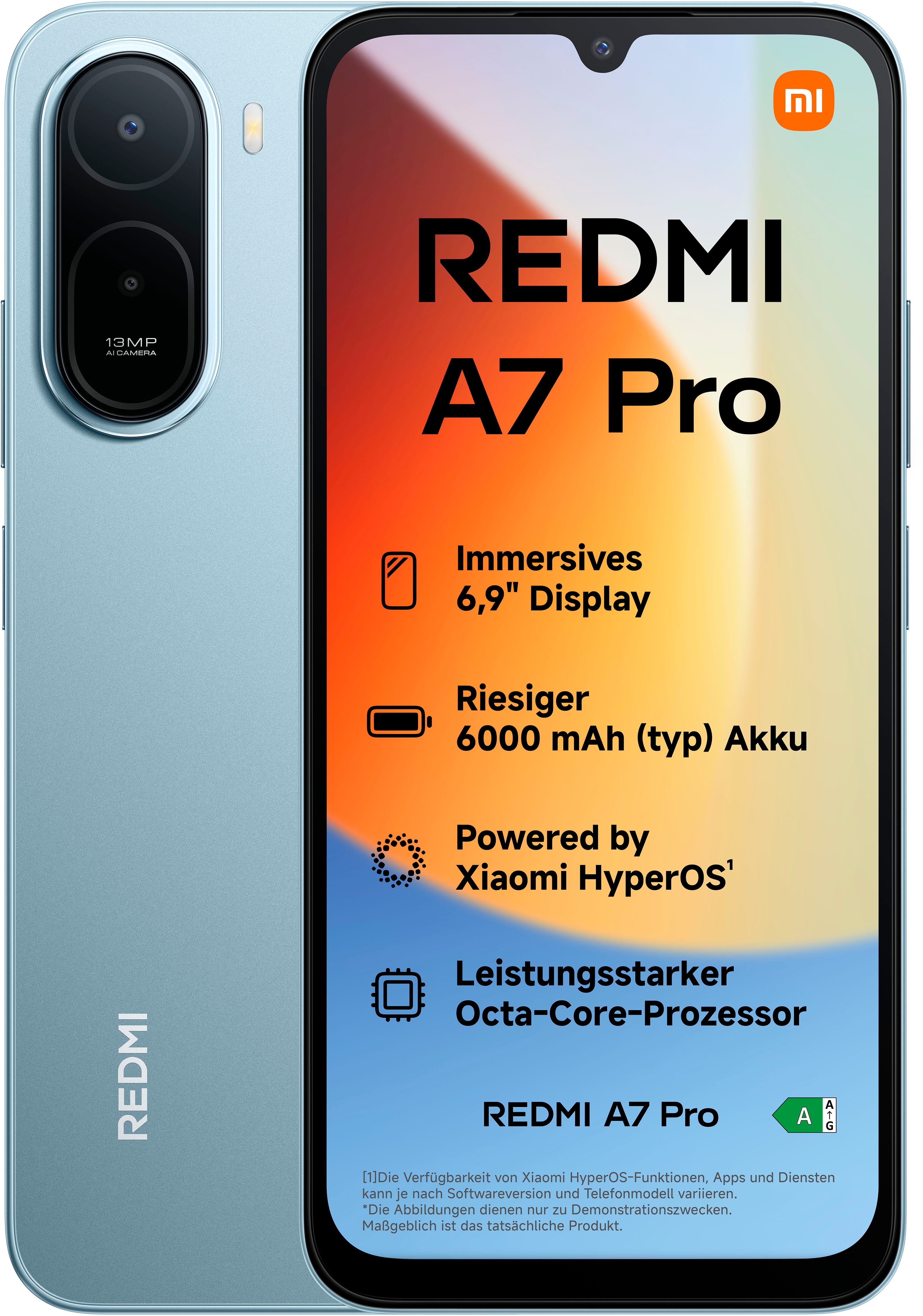 Xiaomi REDMI A7 Pro 4G 4+128GB Smartphone (17,53 cm/6,9 Zoll, 128 GB Speicherplatz, 13 MP Kamera)