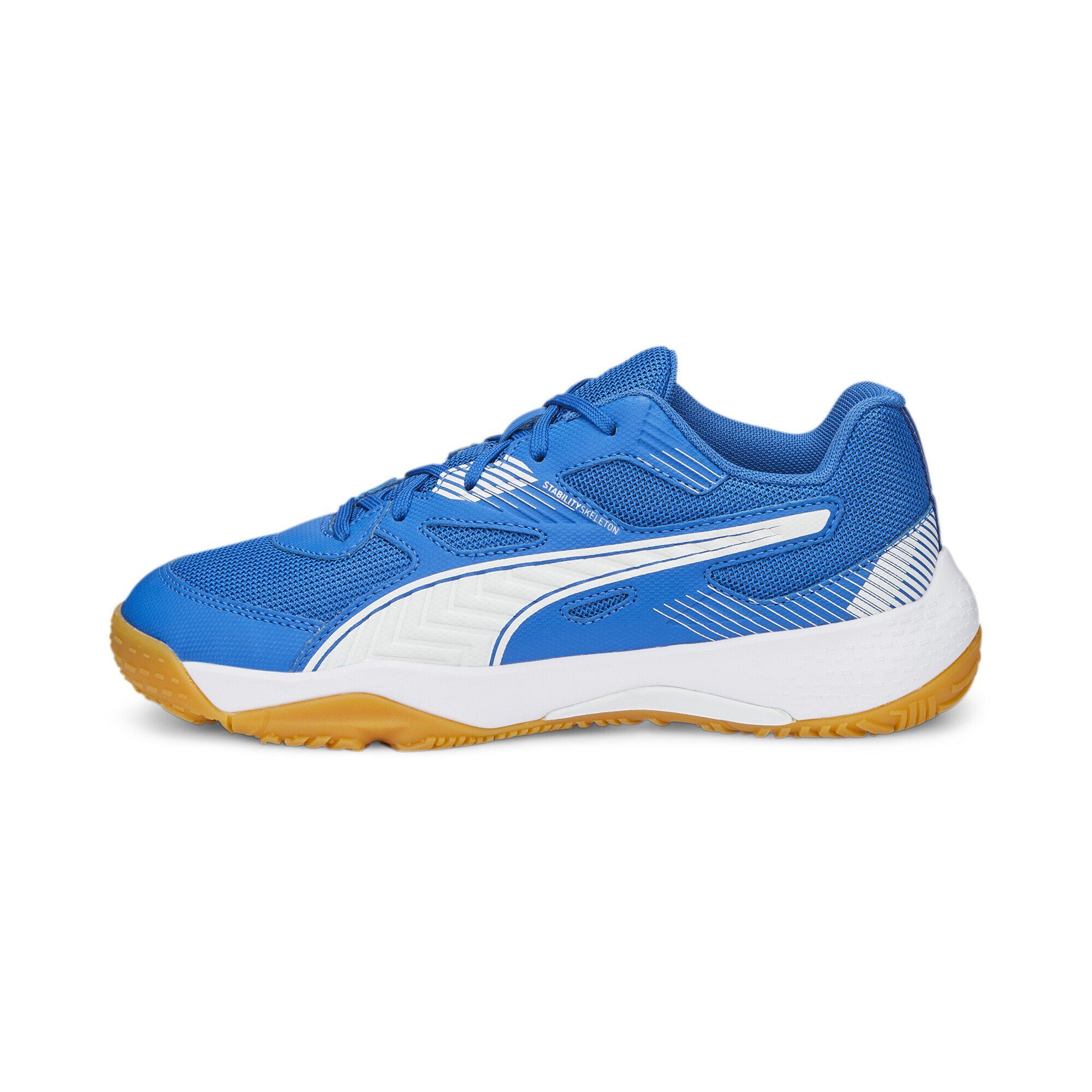 Royal II Beige Hallen-Sportschuhe Gum Solarflash PUMA Sneaker White Jungen Blue