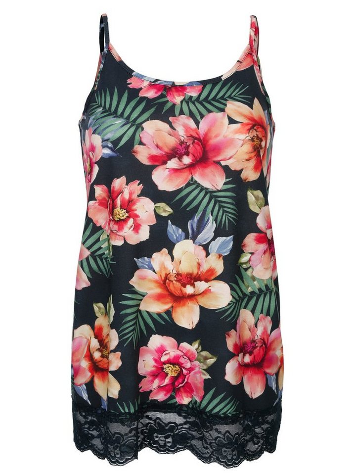 Alba Moda Strandtop mit Spitzensaum Alba Moda Strandtop mit Spitzensaum