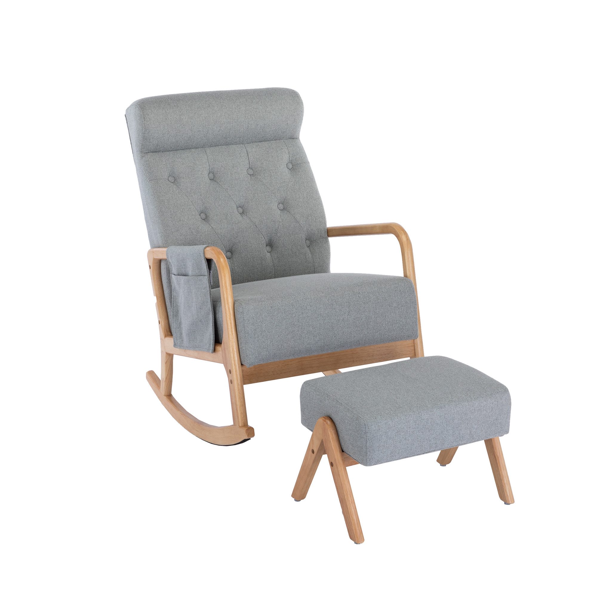 OKWISH Relaxsessel Schaukelsessel, Relaxstuhl, Schaukelstuhl (Leinen, günstig online kaufen